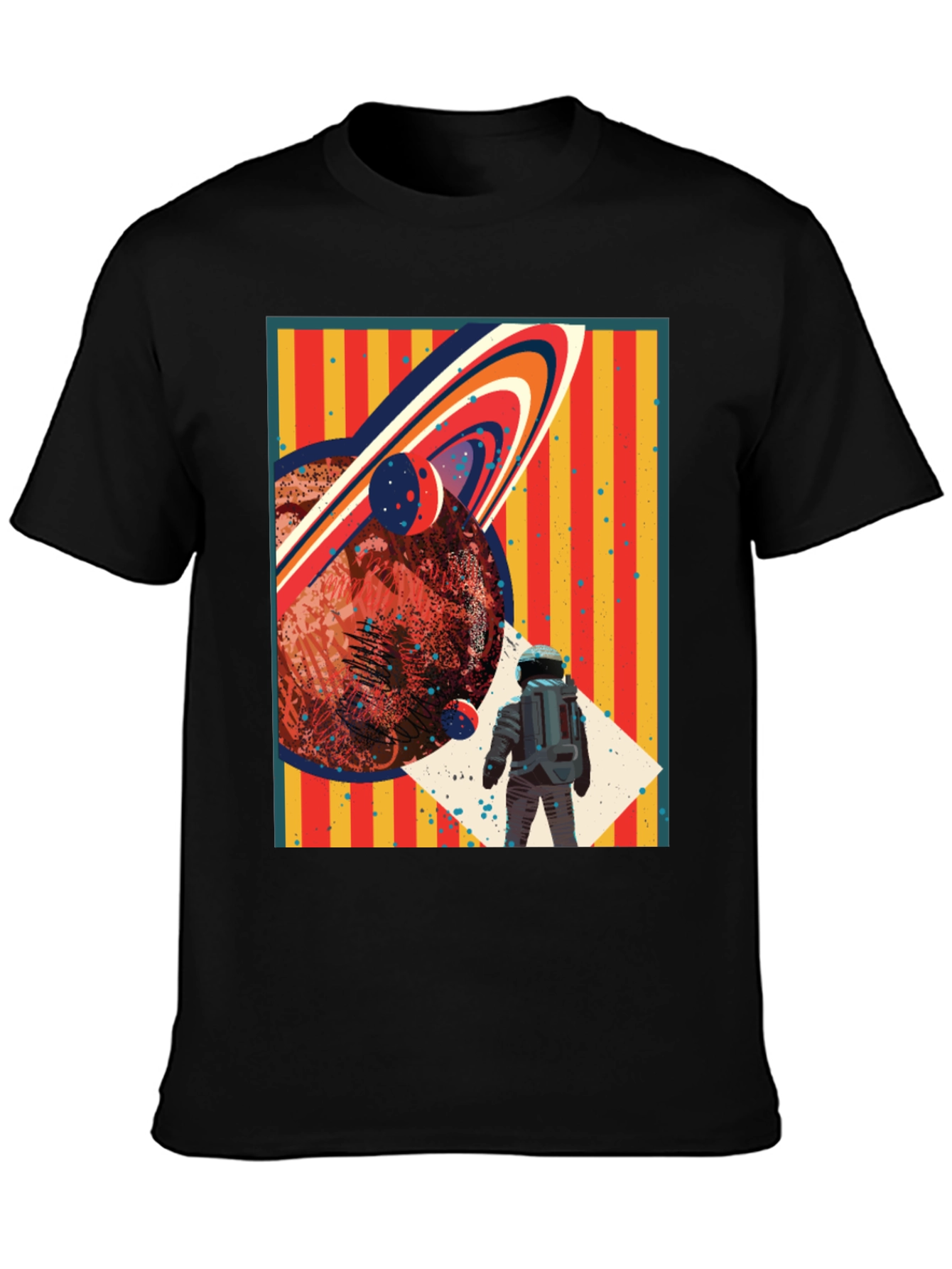 Retro Space T-Shirt: Planet Astronaut Design
