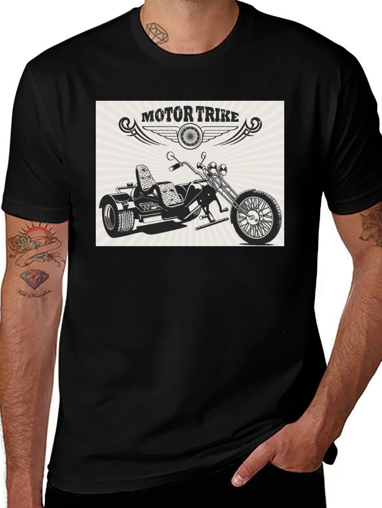 Motor Trike Graphic T-Shirt - Retro Ride