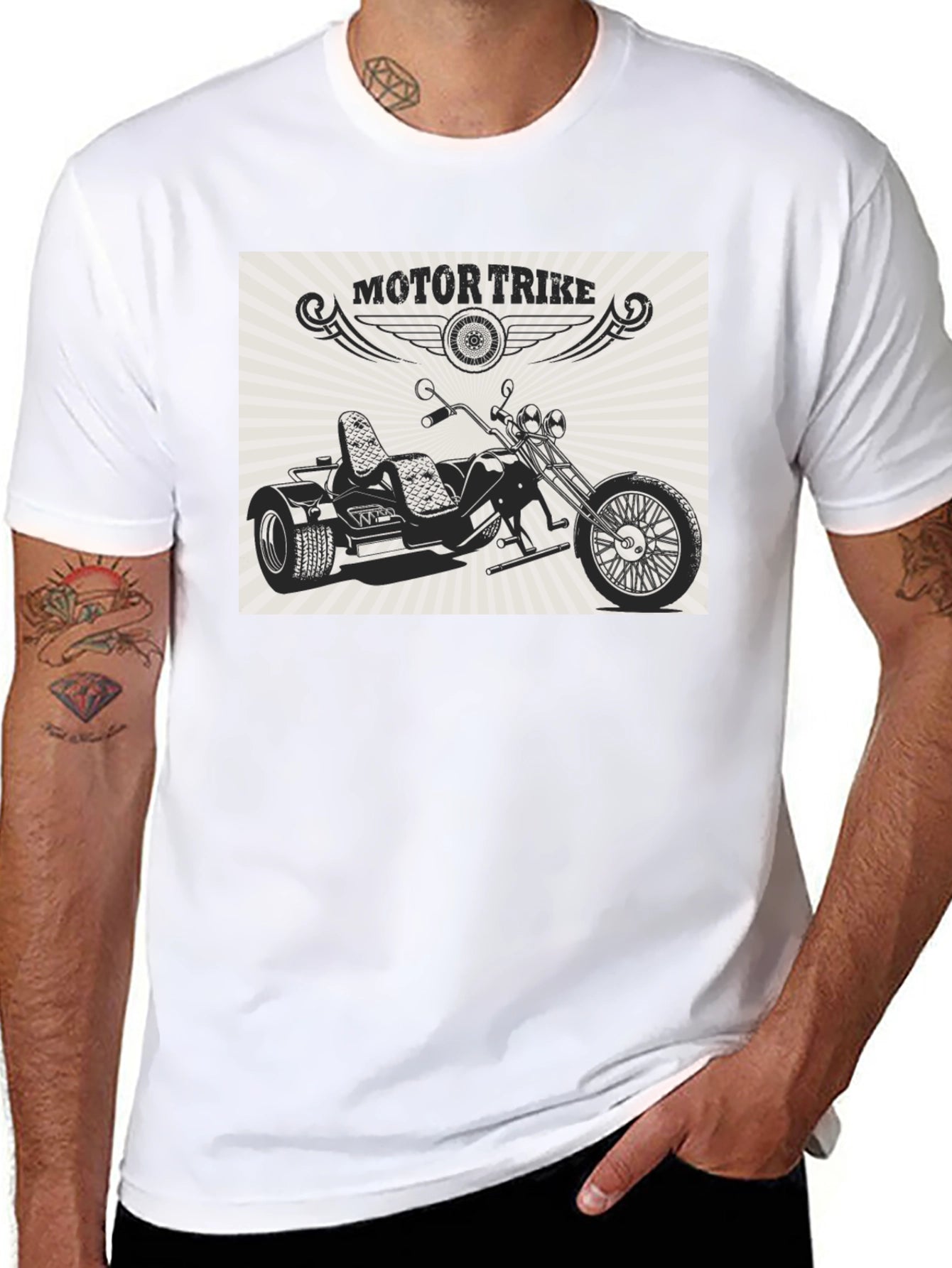 Motor Trike Graphic T-Shirt - Retro Ride