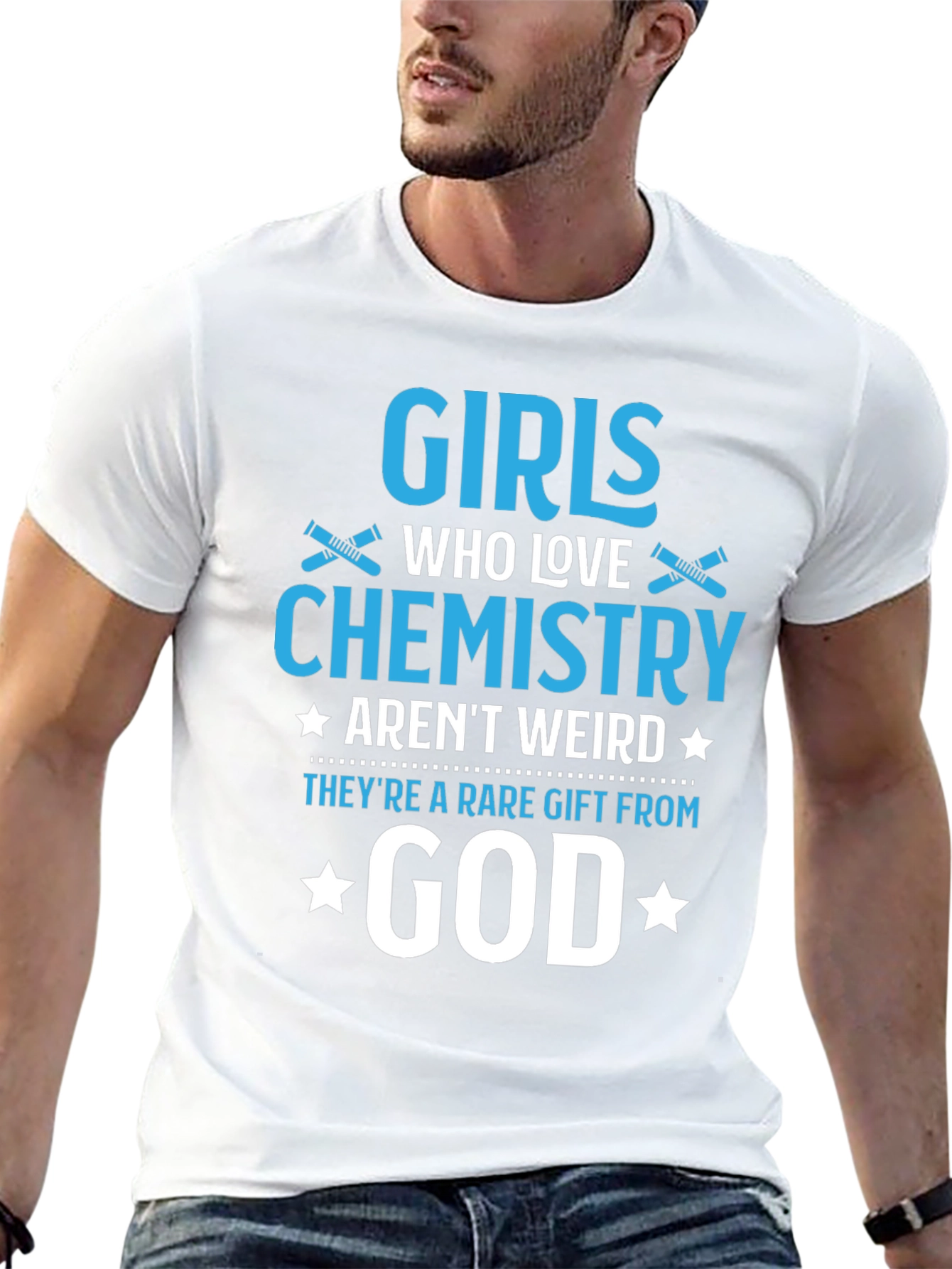 Girls Who Love Chemistry Graphic T-Shirt