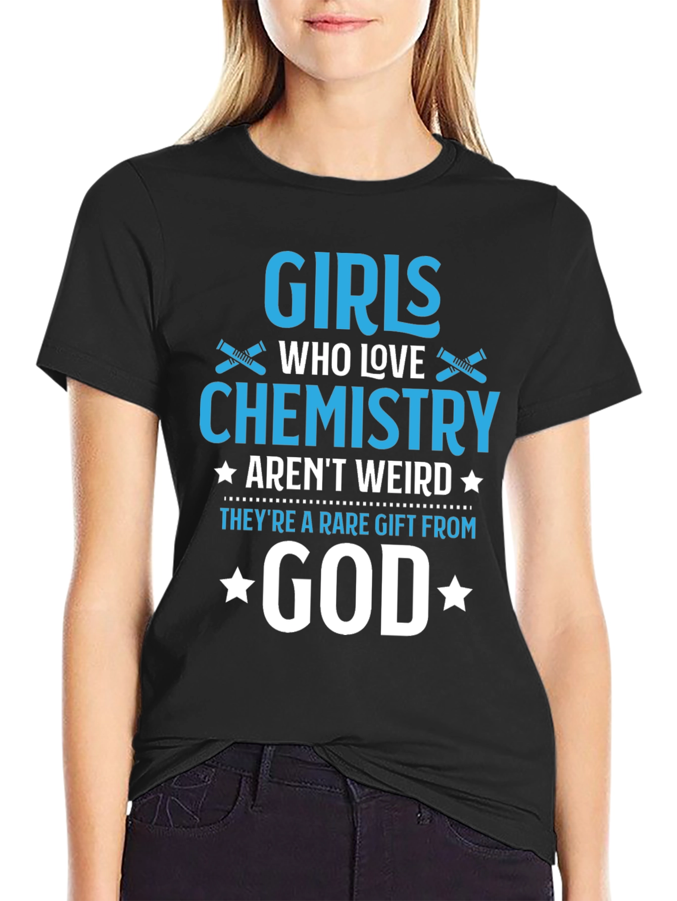 Girls Who Love Chemistry Graphic T-Shirt
