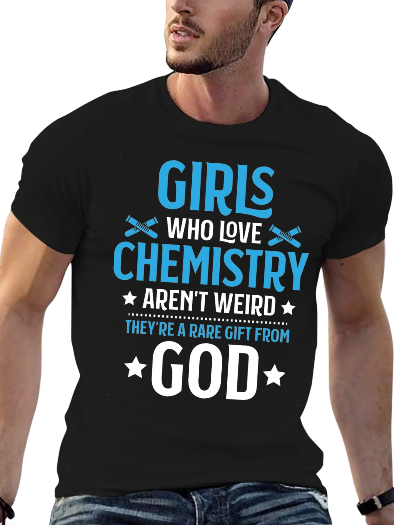 Girls Who Love Chemistry Graphic T-Shirt