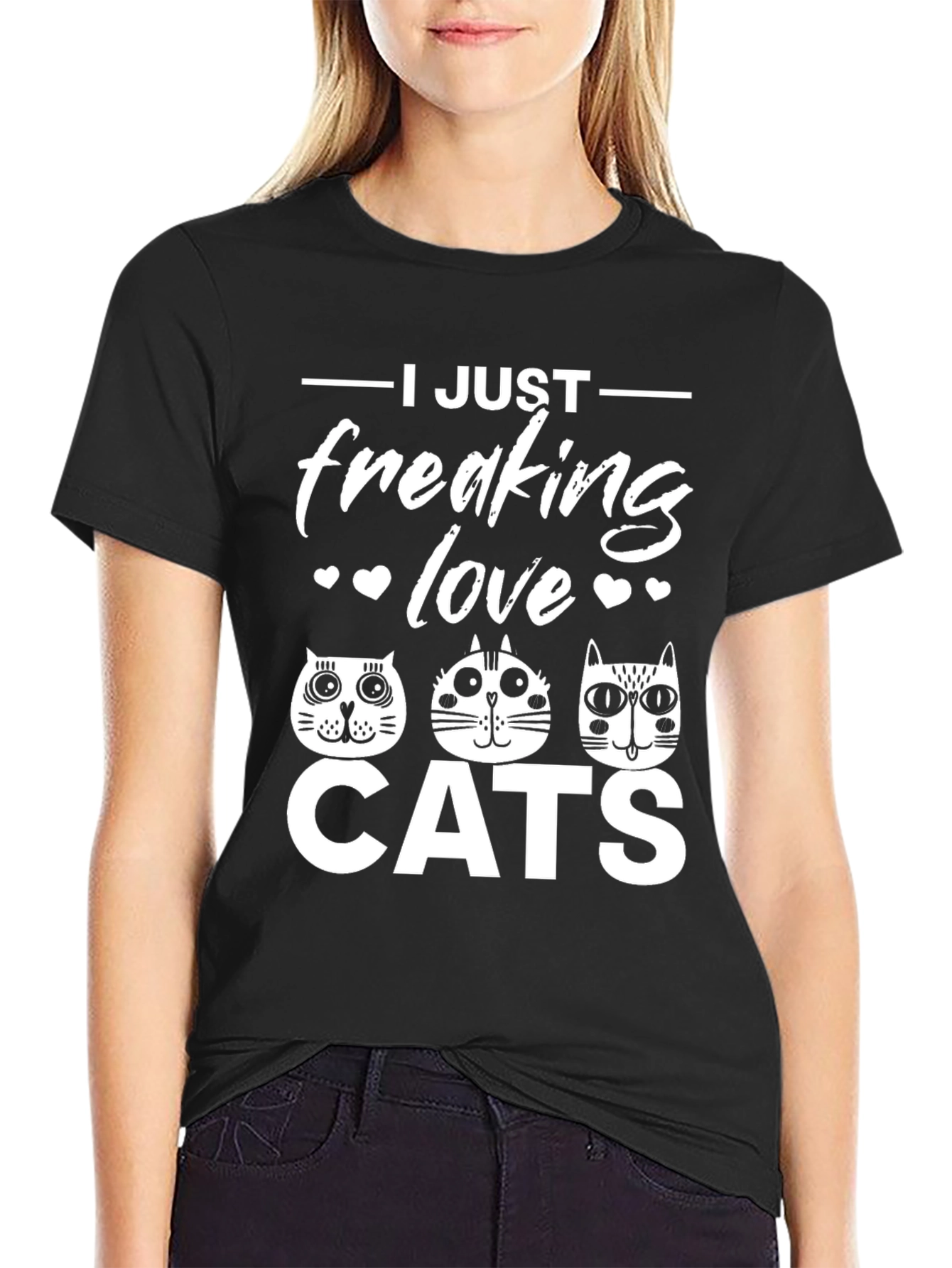 I Just Freaking Love Cats Graphic T-Shirt