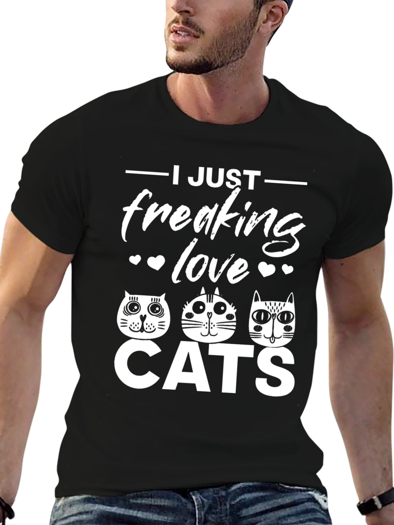 I Just Freaking Love Cats Graphic T-Shirt