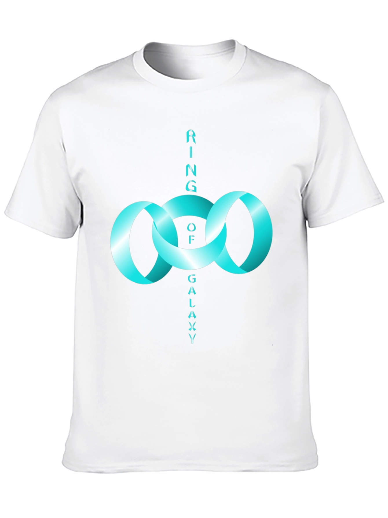 Ring of Galaxy Black T-Shirt - Modern Design