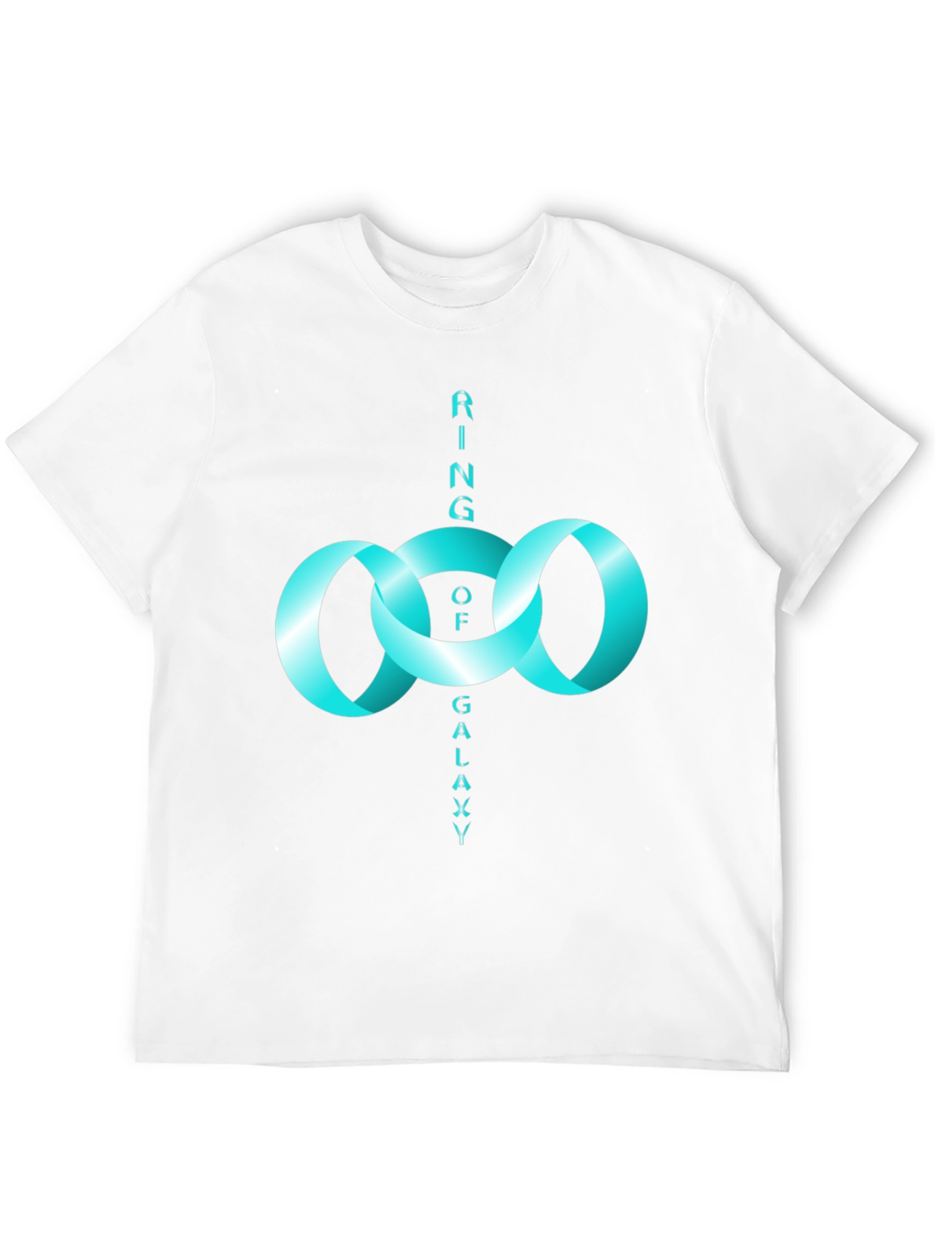 Ring of Galaxy Black T-Shirt - Modern Design