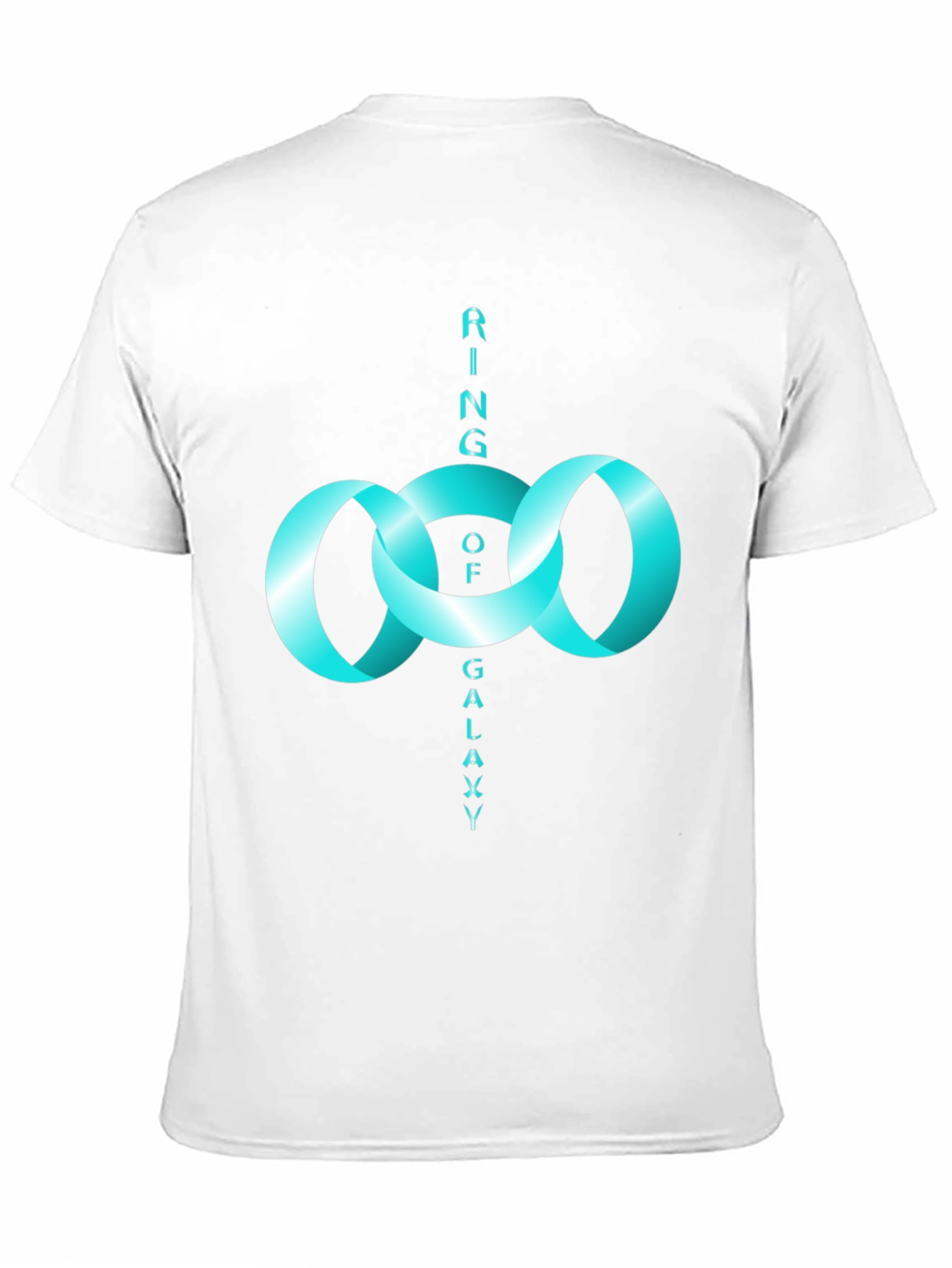 Ring of Galaxy Black T-Shirt - Modern Design