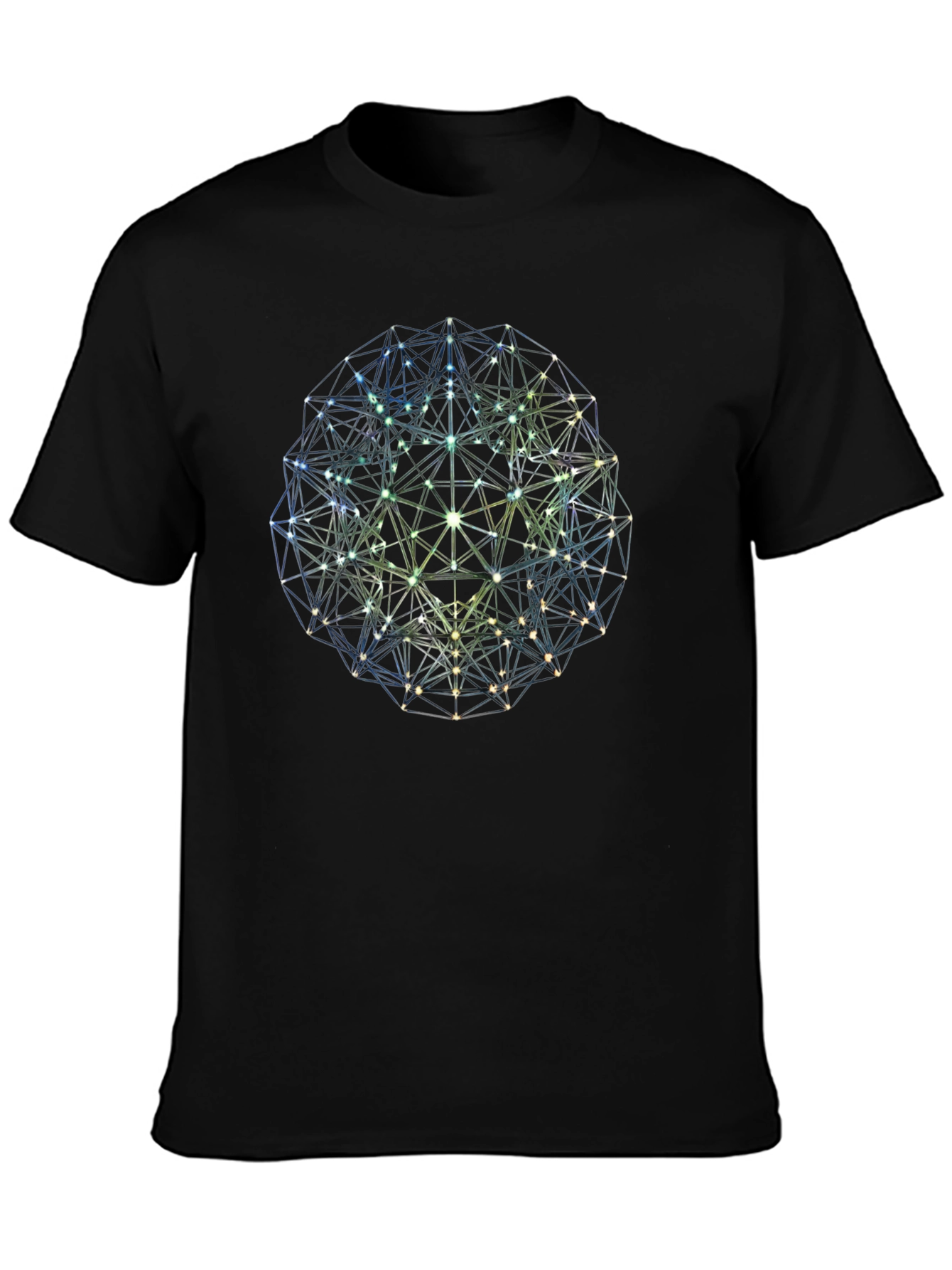 Geometric Sphere Graphic Tee - Modern Design