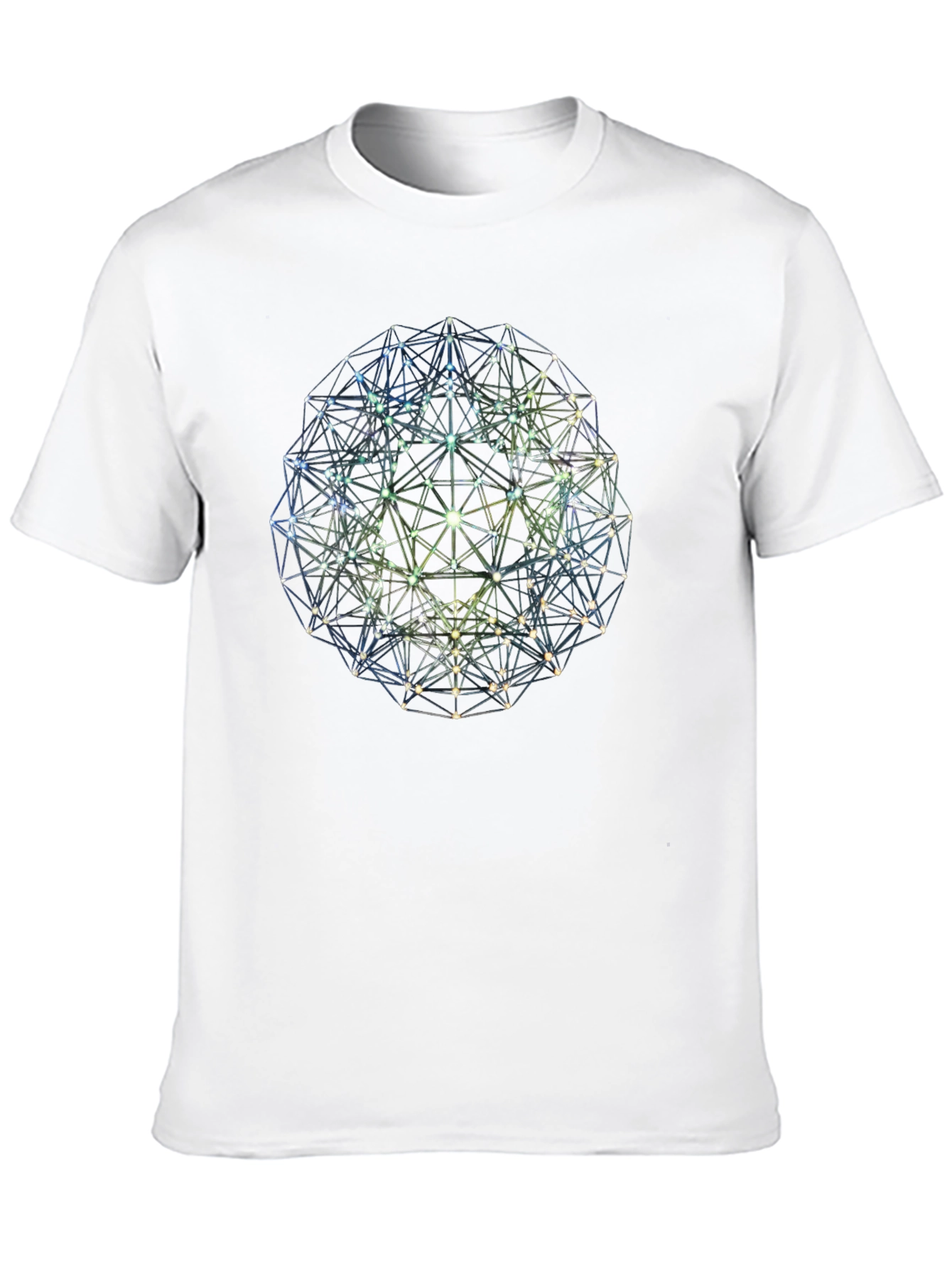 Geometric Sphere Graphic Tee - Modern Design