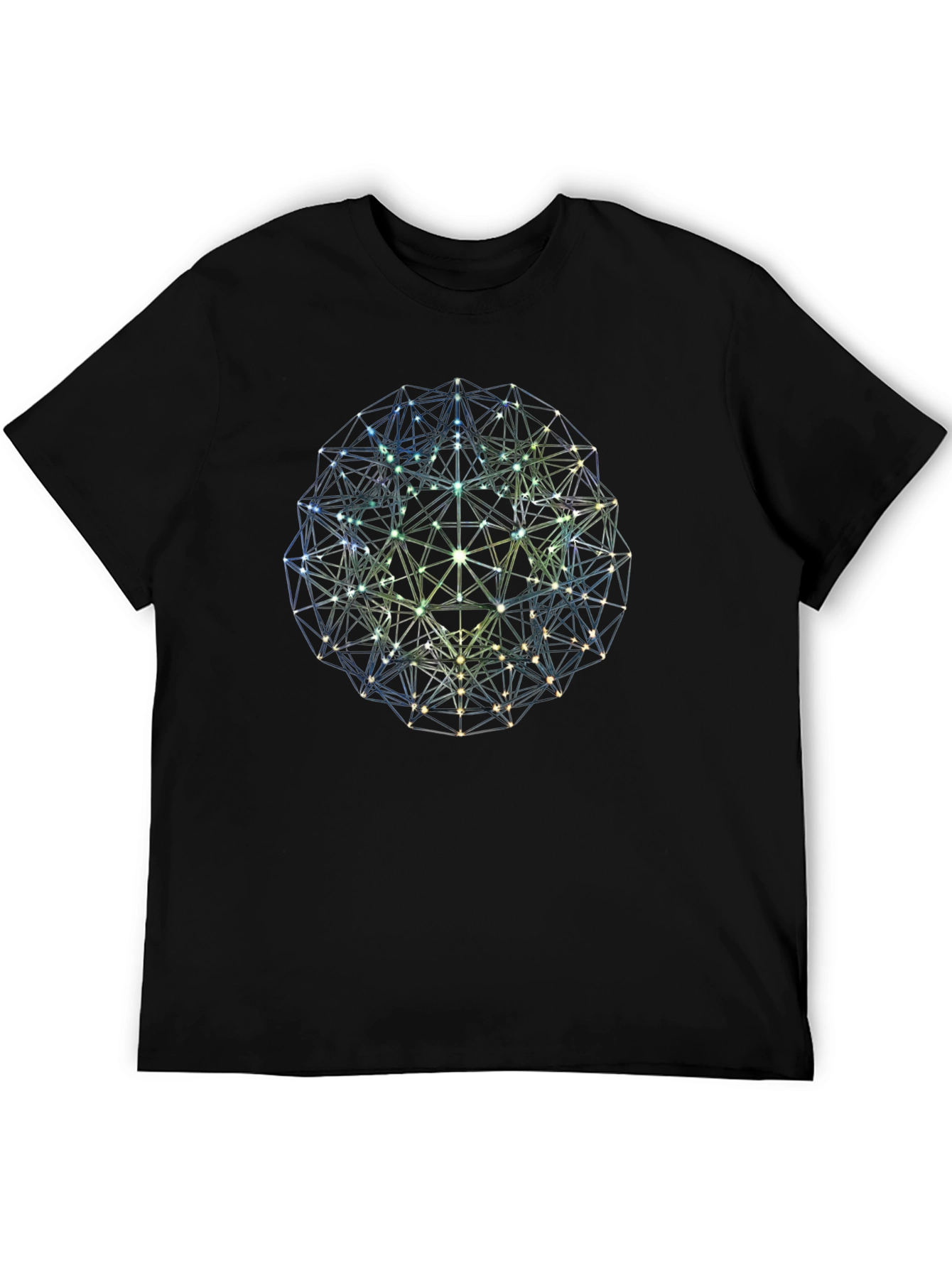 Geometric Sphere Graphic Tee - Modern Design