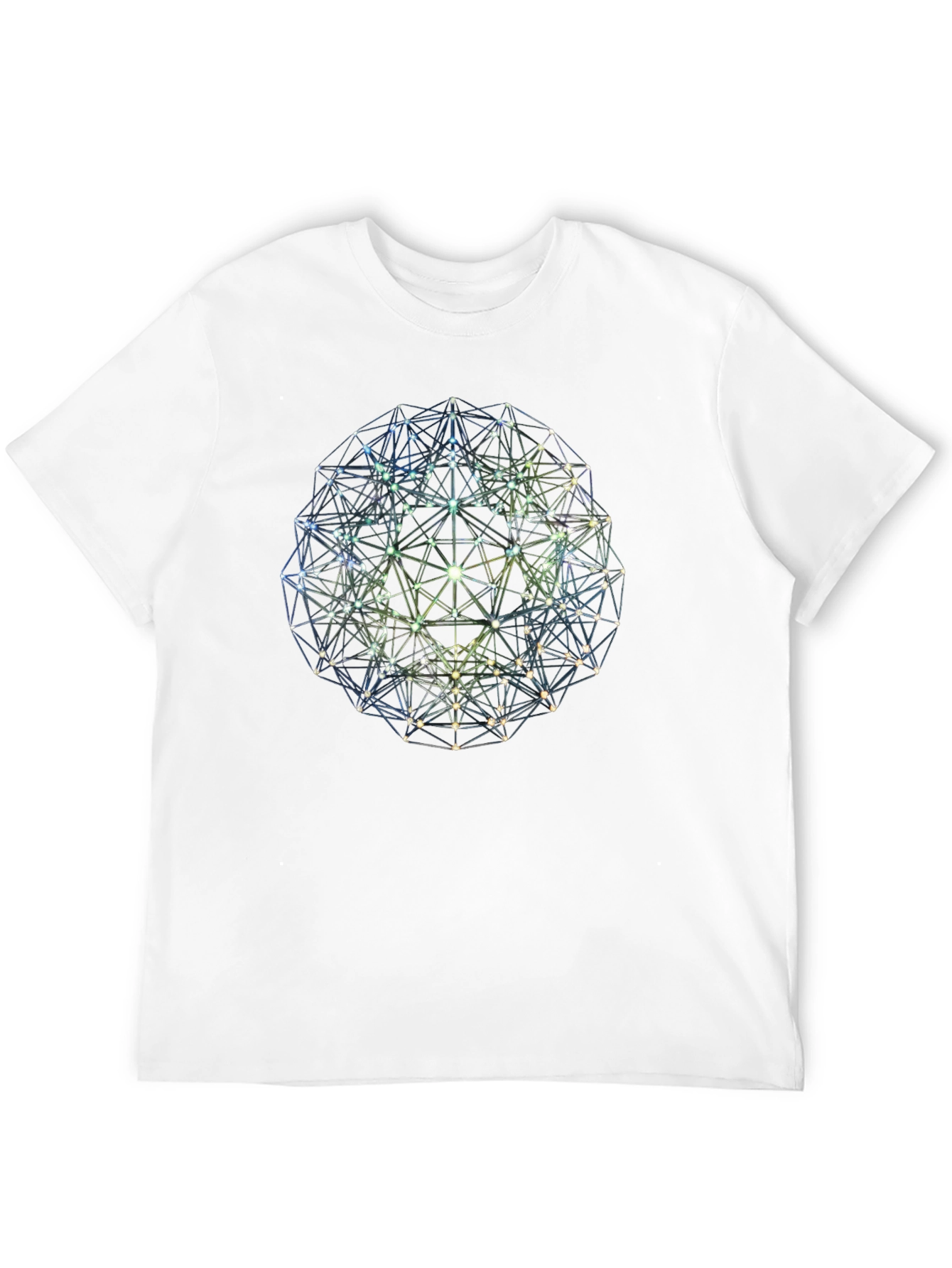 Geometric Sphere Graphic Tee - Modern Design