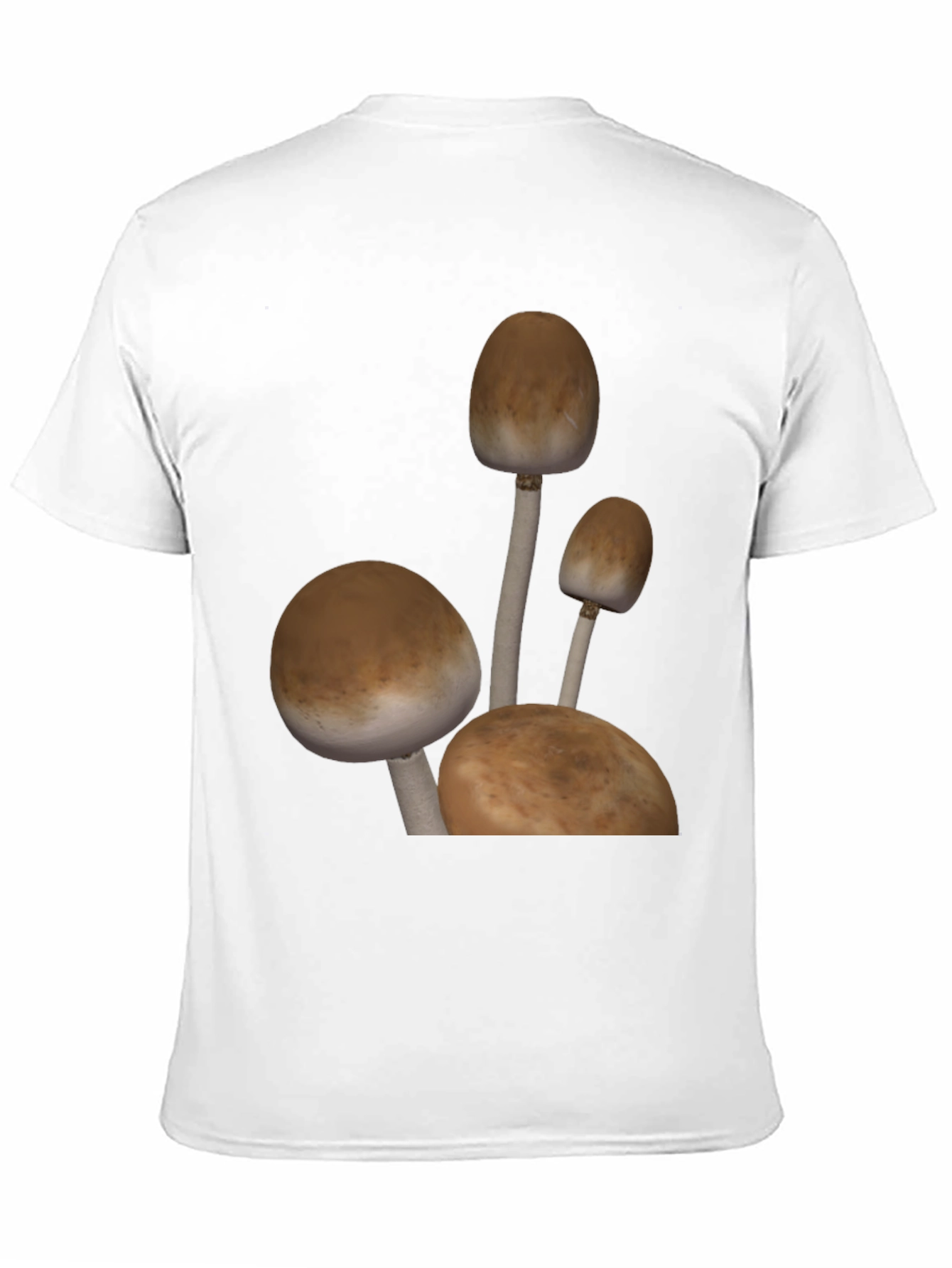 Mushroom Graphic Tee - Black Cotton Blend