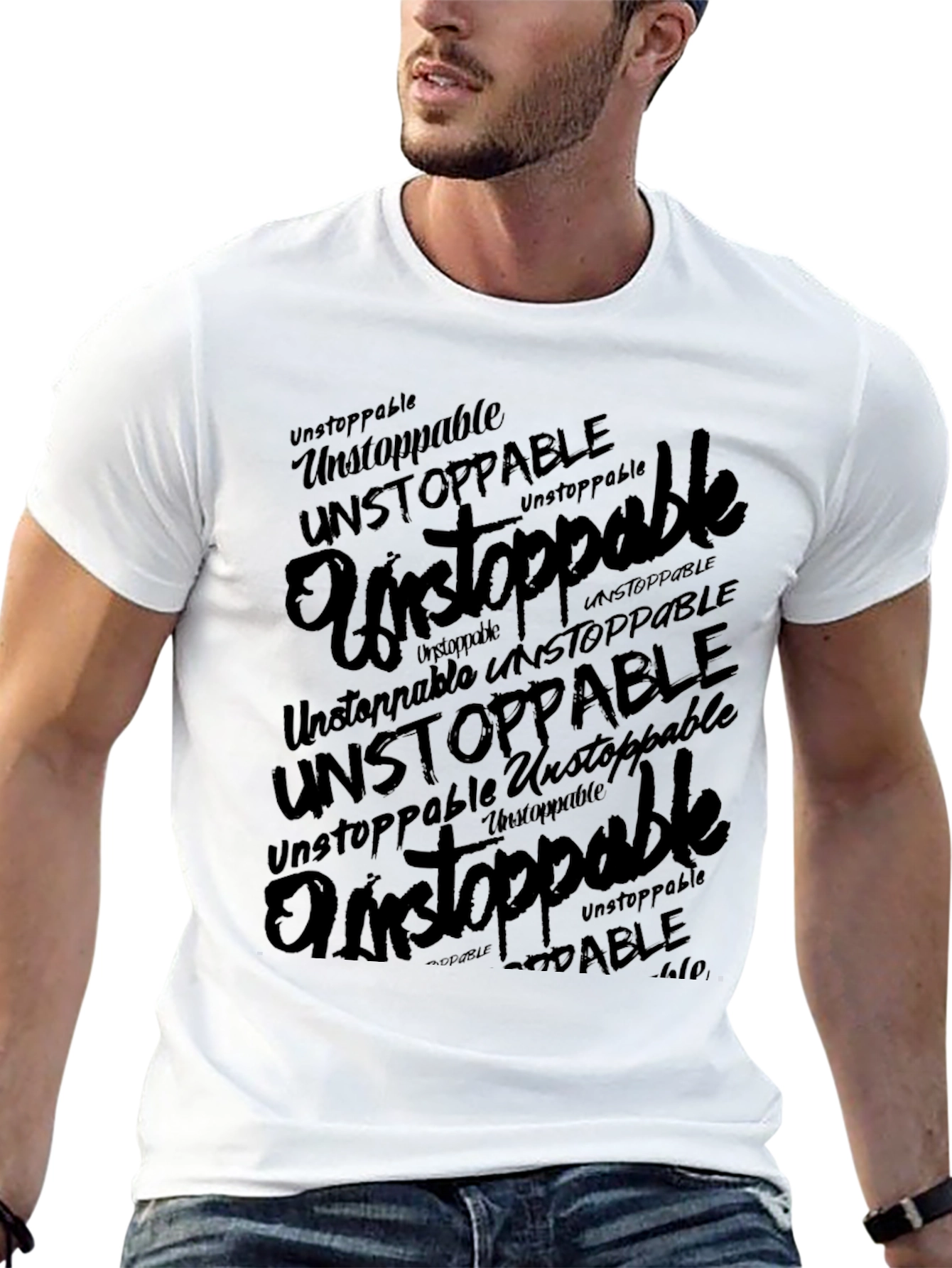Unstoppable Black Graphic T-Shirt