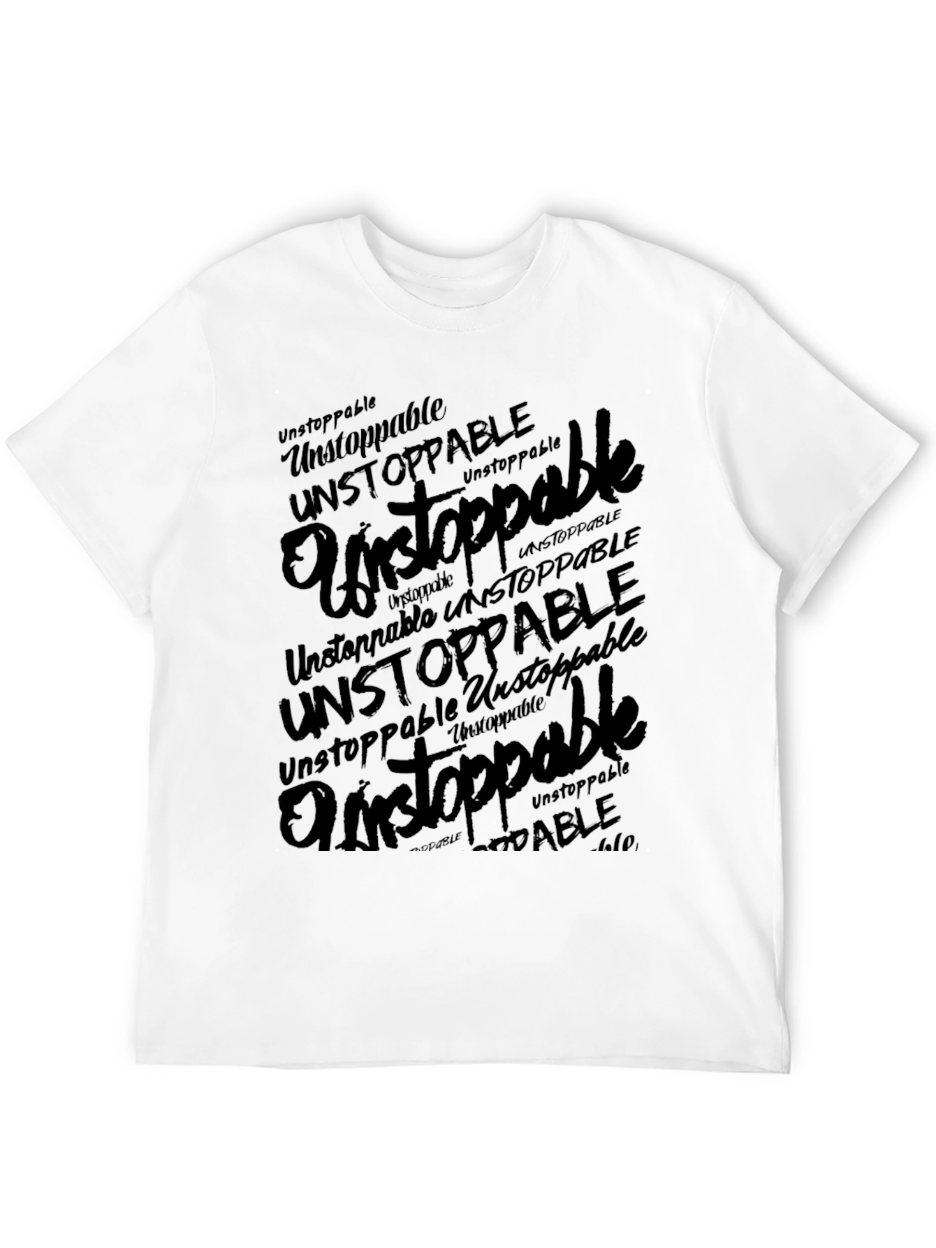 Unstoppable Black Graphic T-Shirt