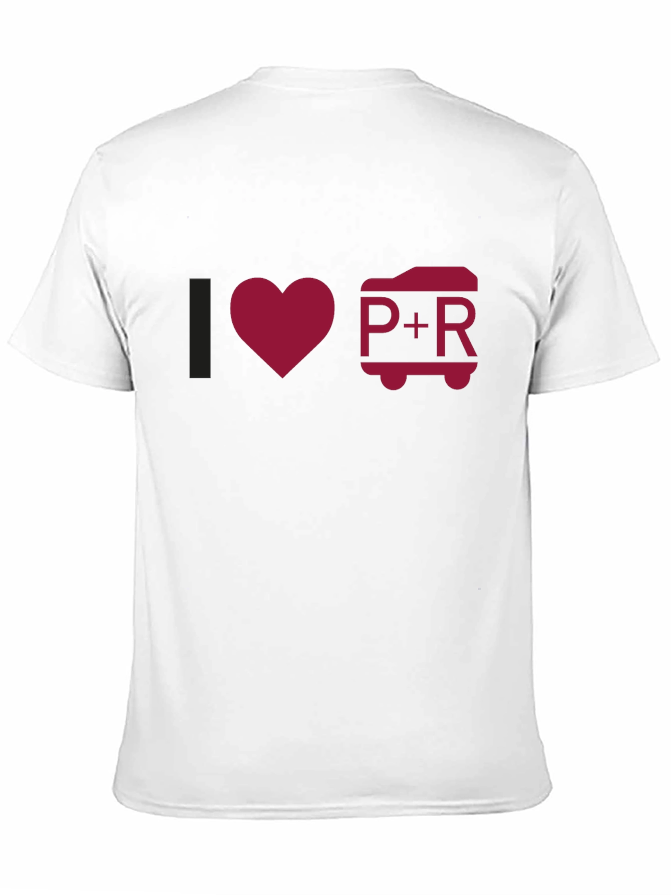 I Love P+R Black T-Shirt
