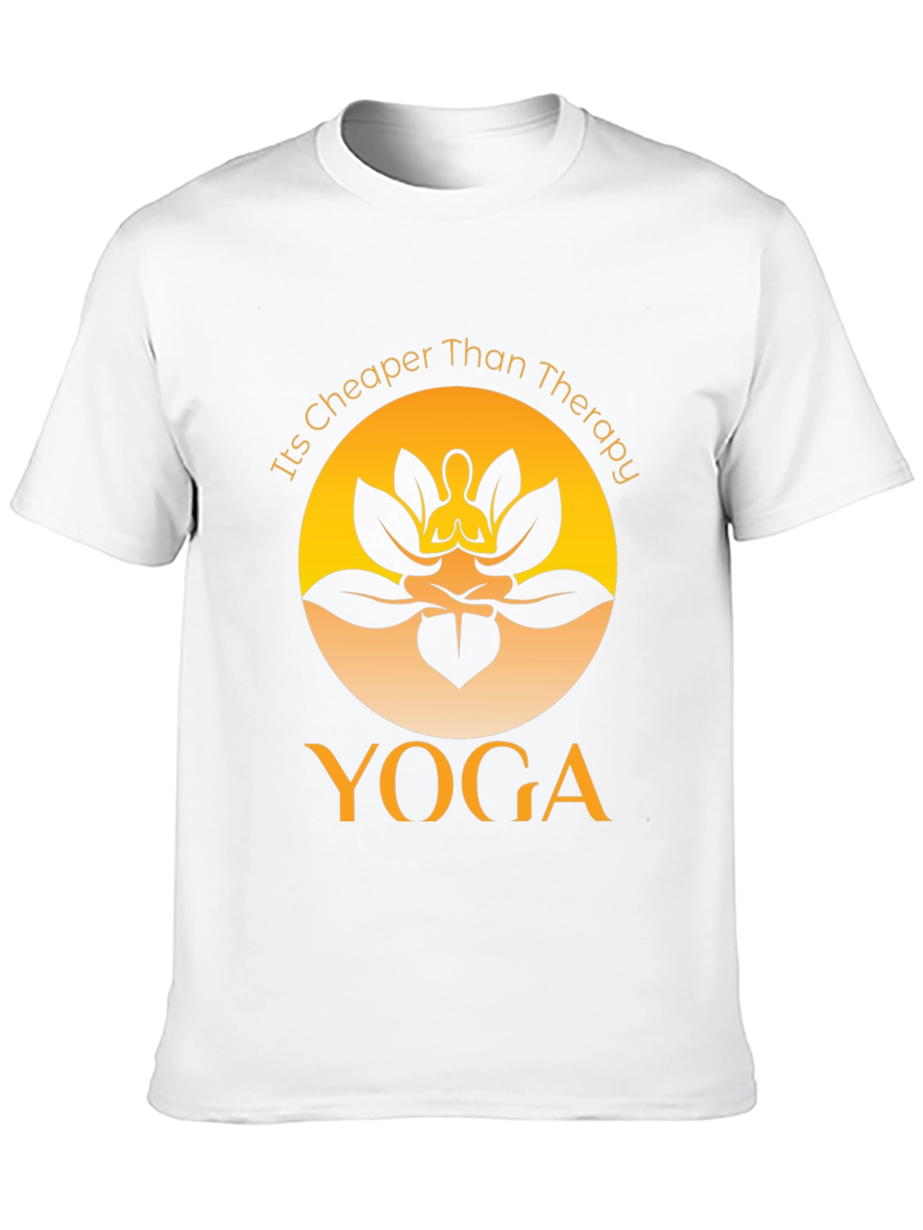 Yoga Cheaper Than Therapy Black Graphic Tee