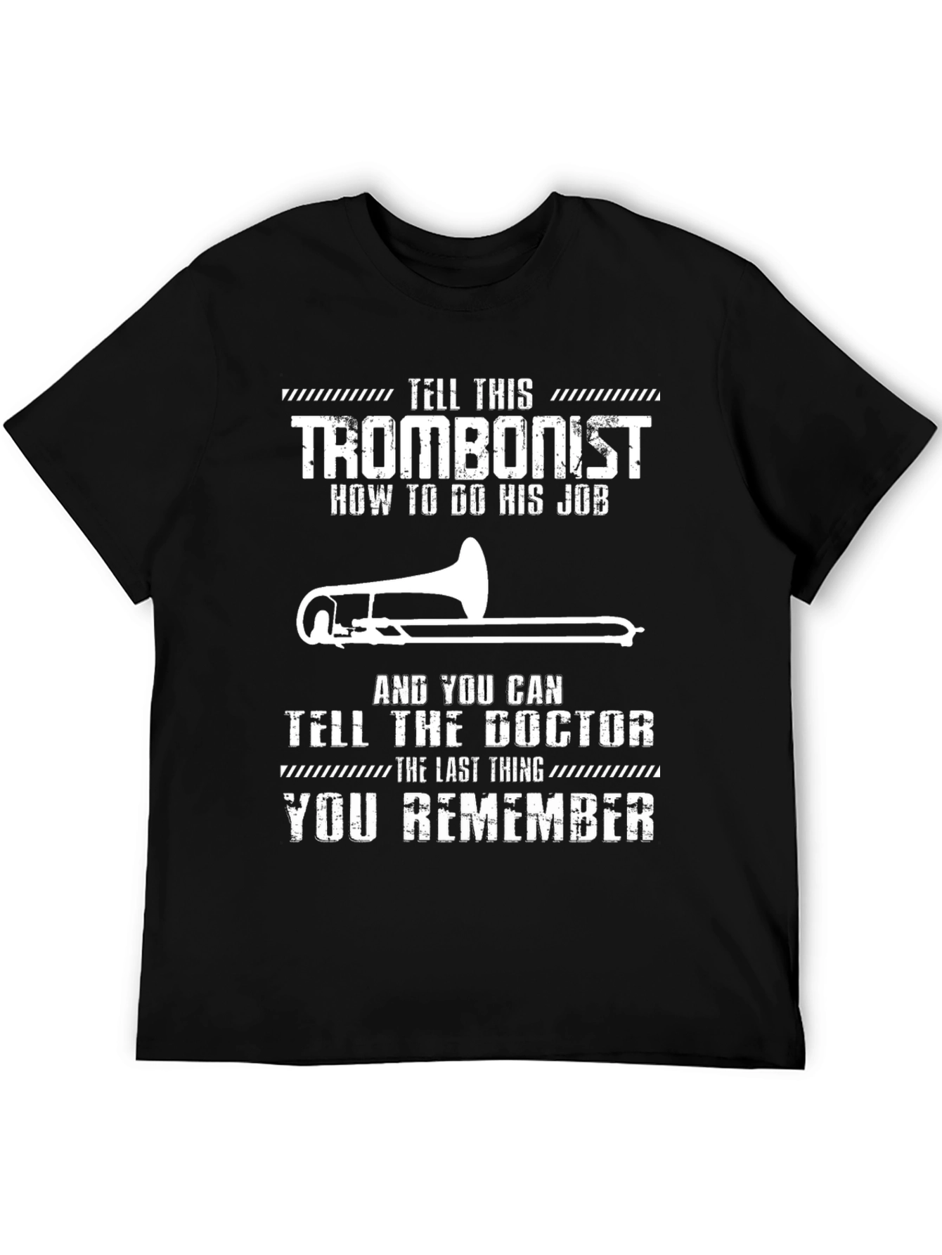 Trombonist Warning Graphic Tee