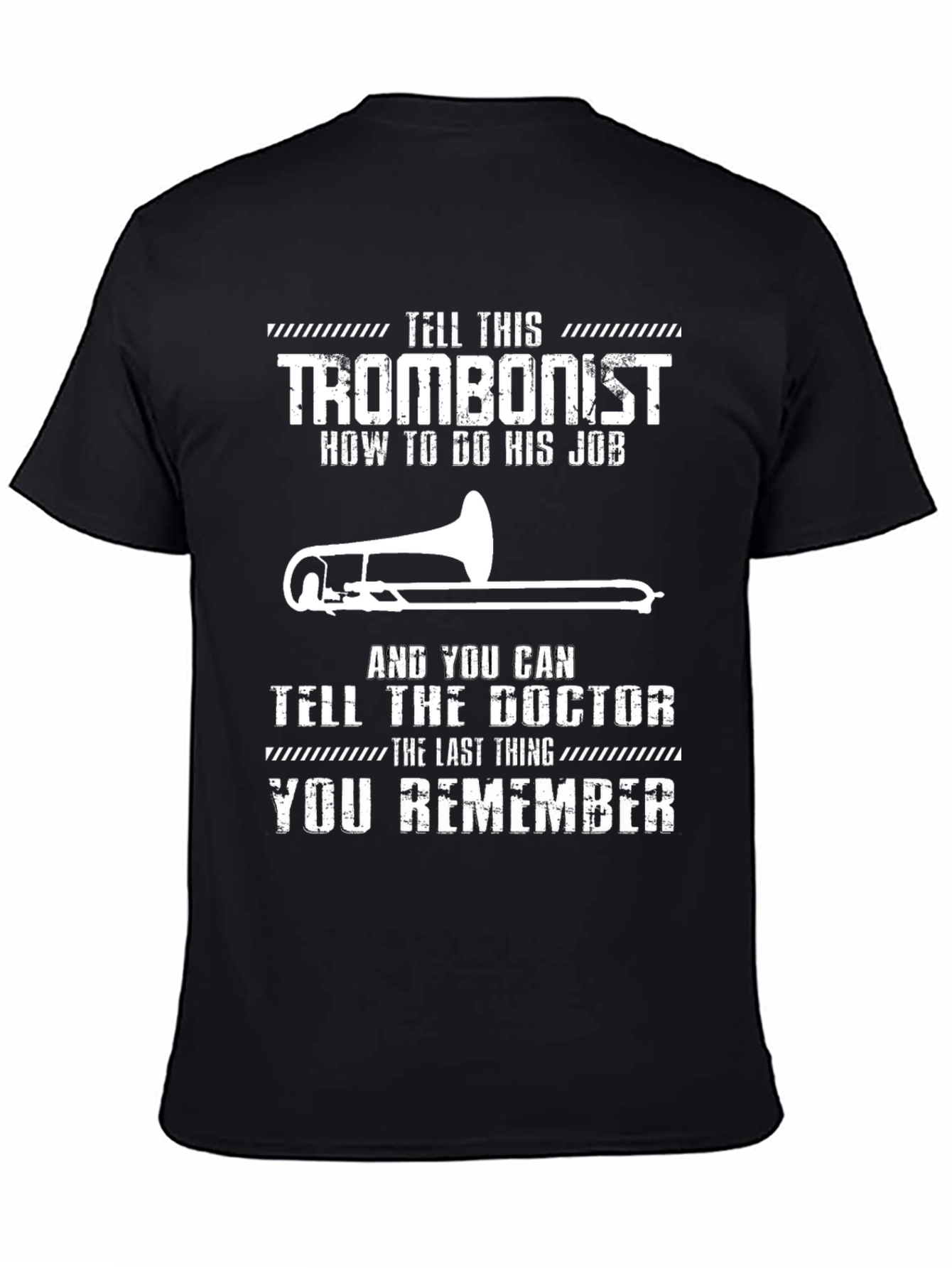 Trombonist Warning Graphic Tee