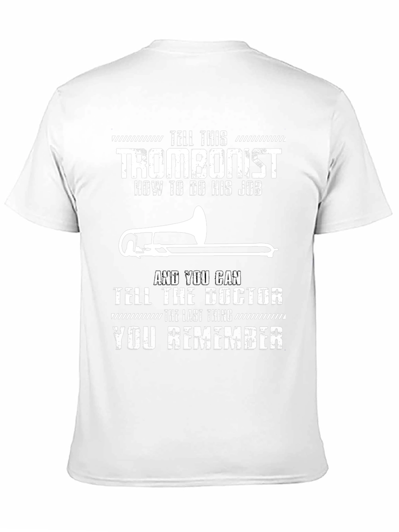 Trombonist Warning Graphic Tee