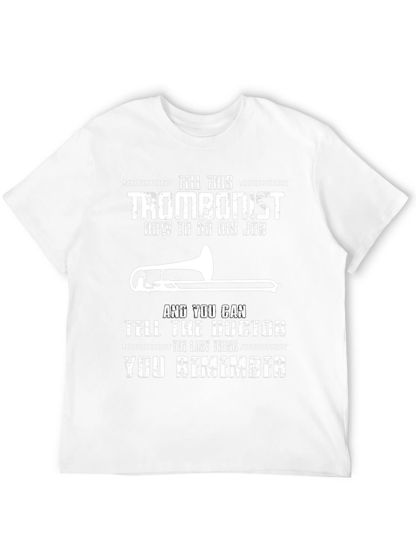 Trombonist Warning Graphic Tee