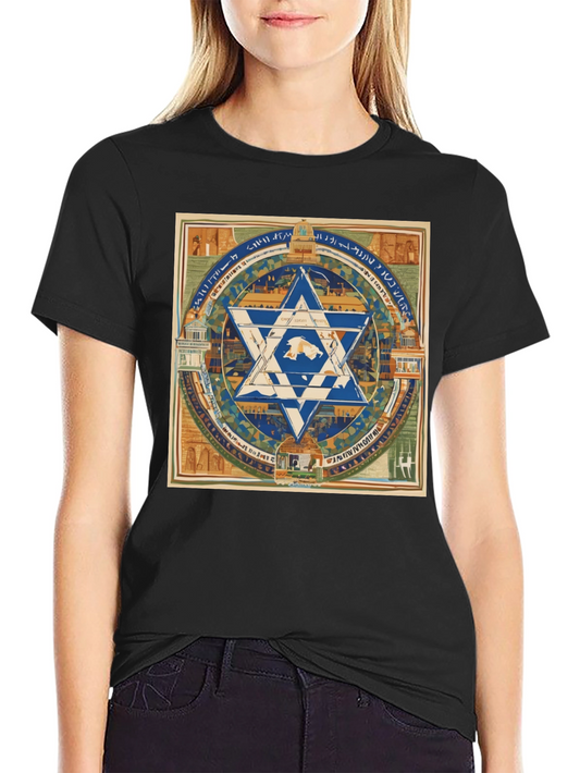 Star of David T-Shirt - Vintage Design
