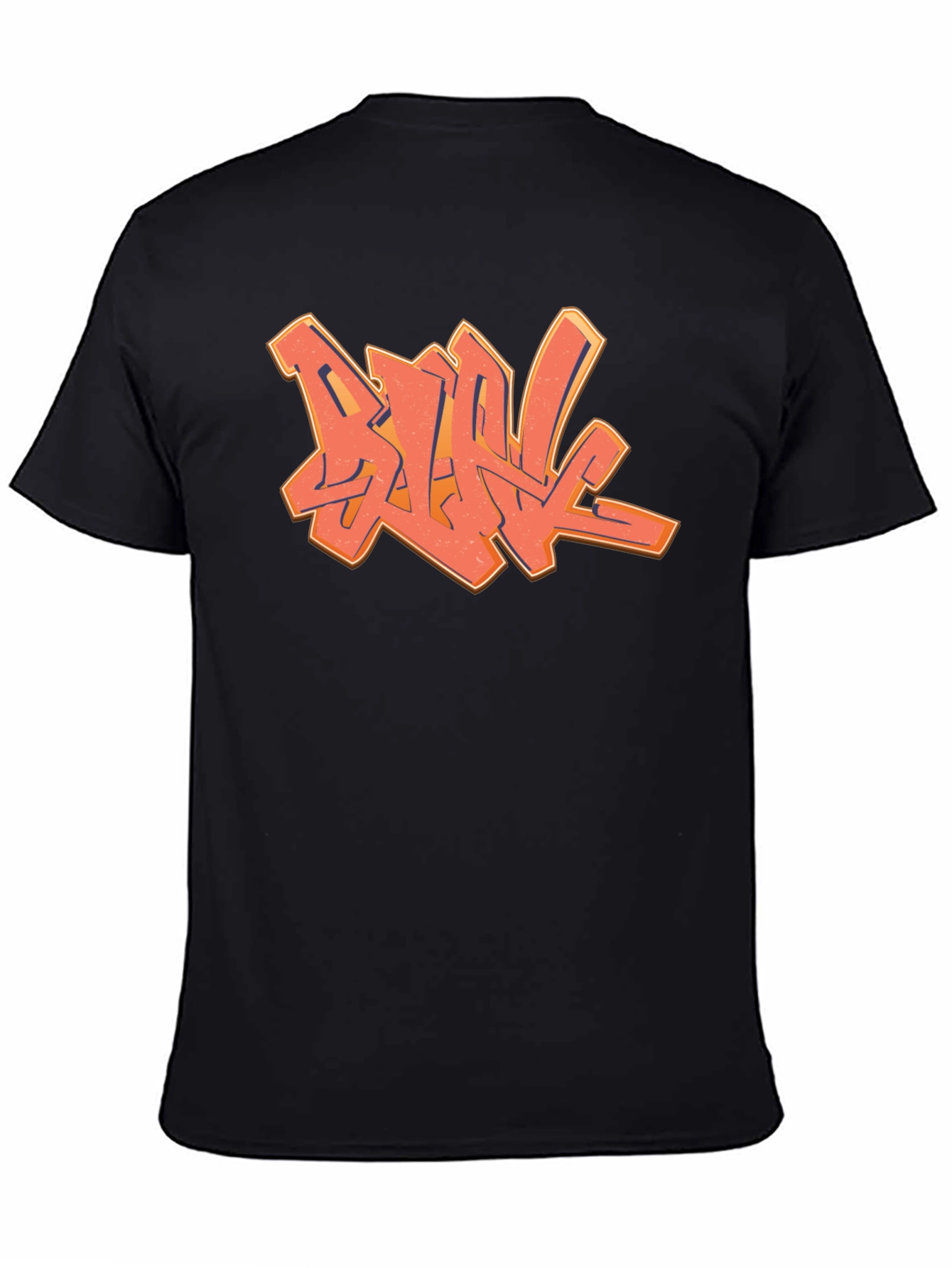 Cool Graffiti Design Black T-Shirt