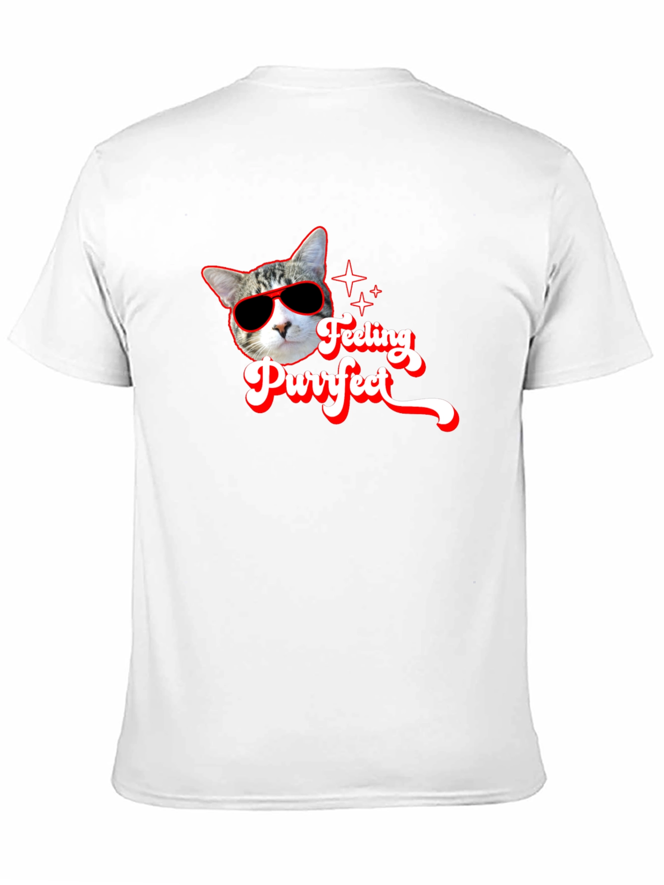 Feeling Purrfect Black T-Shirt