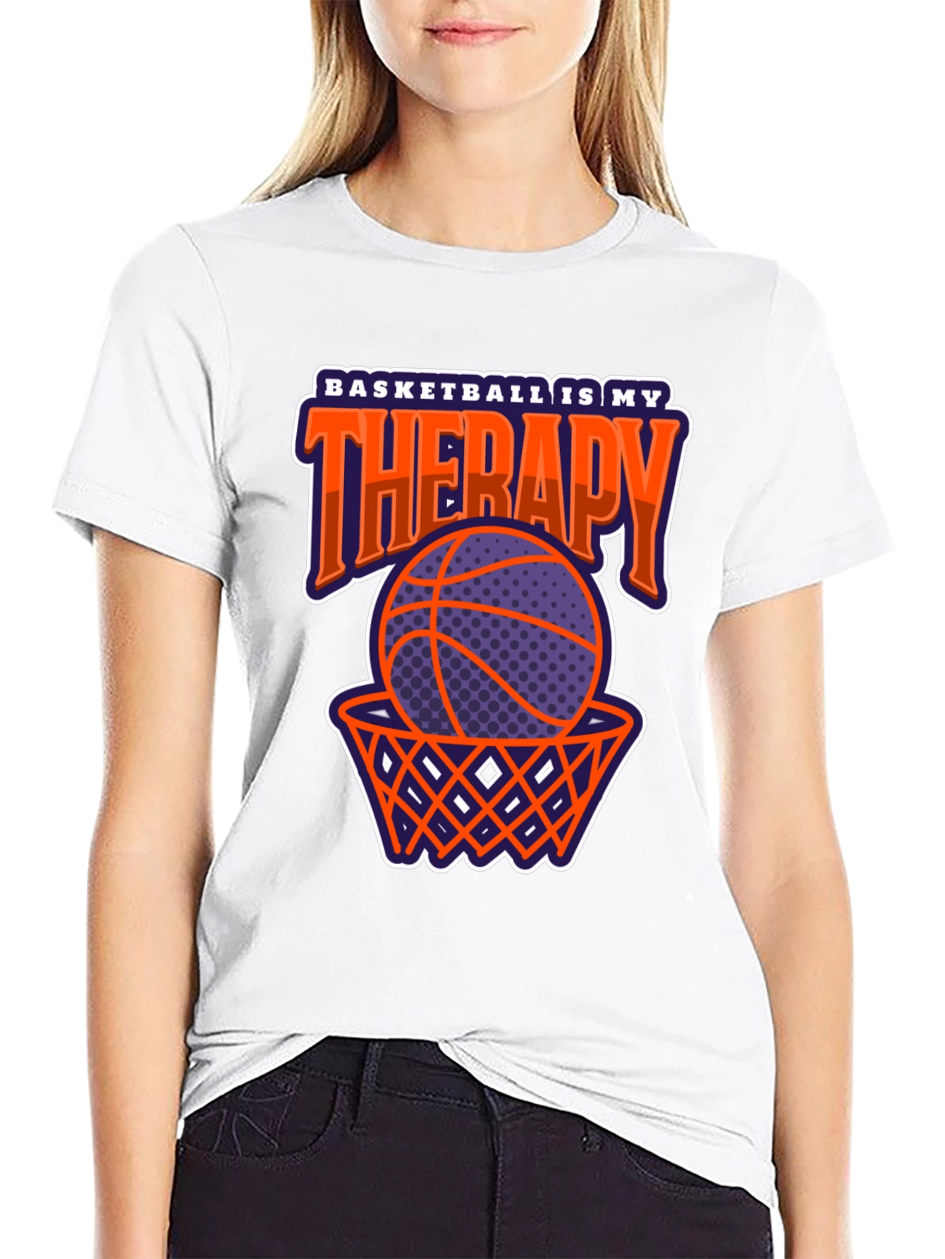 Basketball Therapy Graphic Tee - Sports Lover Apparel