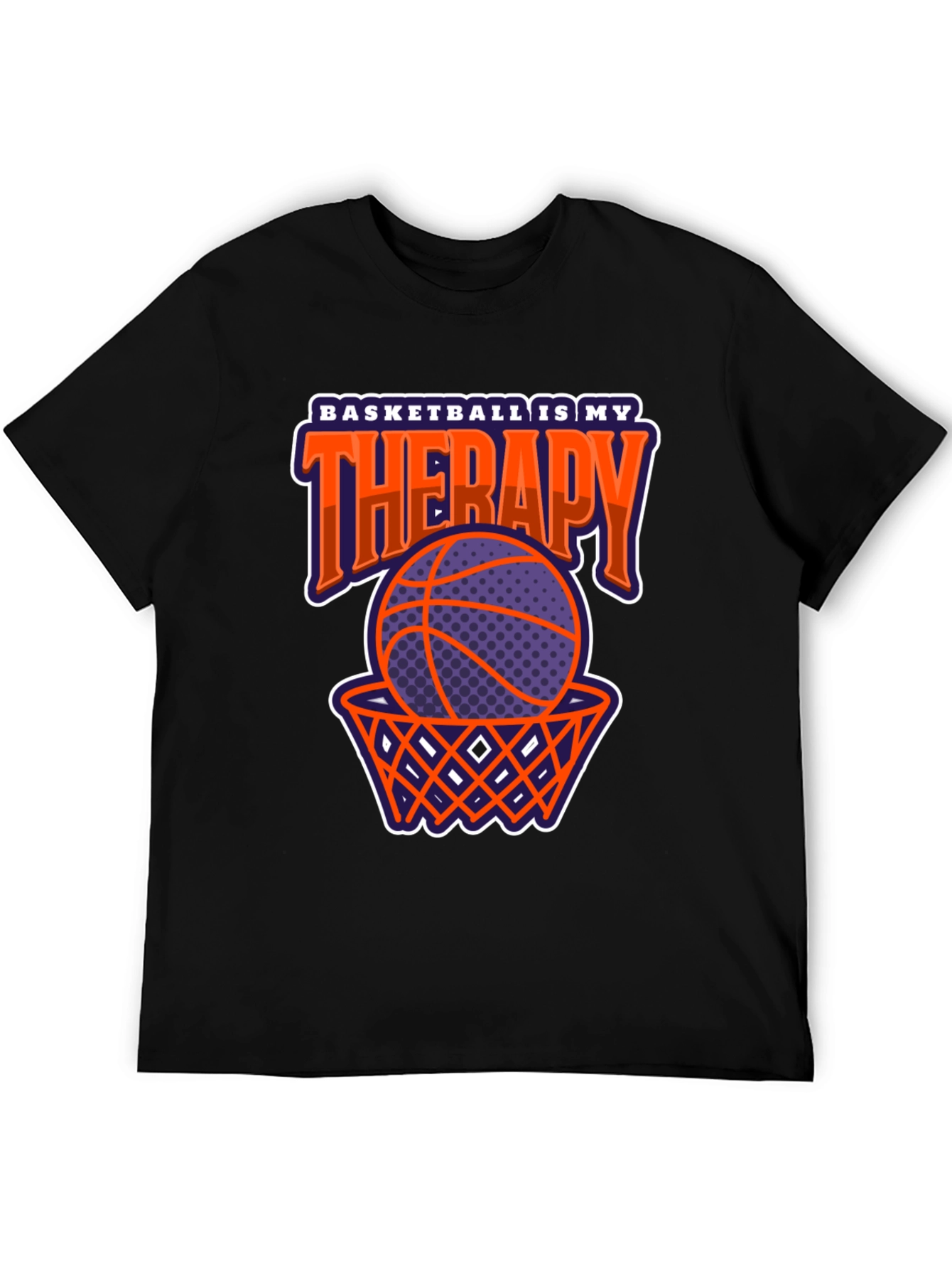 Basketball Therapy Graphic Tee - Sports Lover Apparel