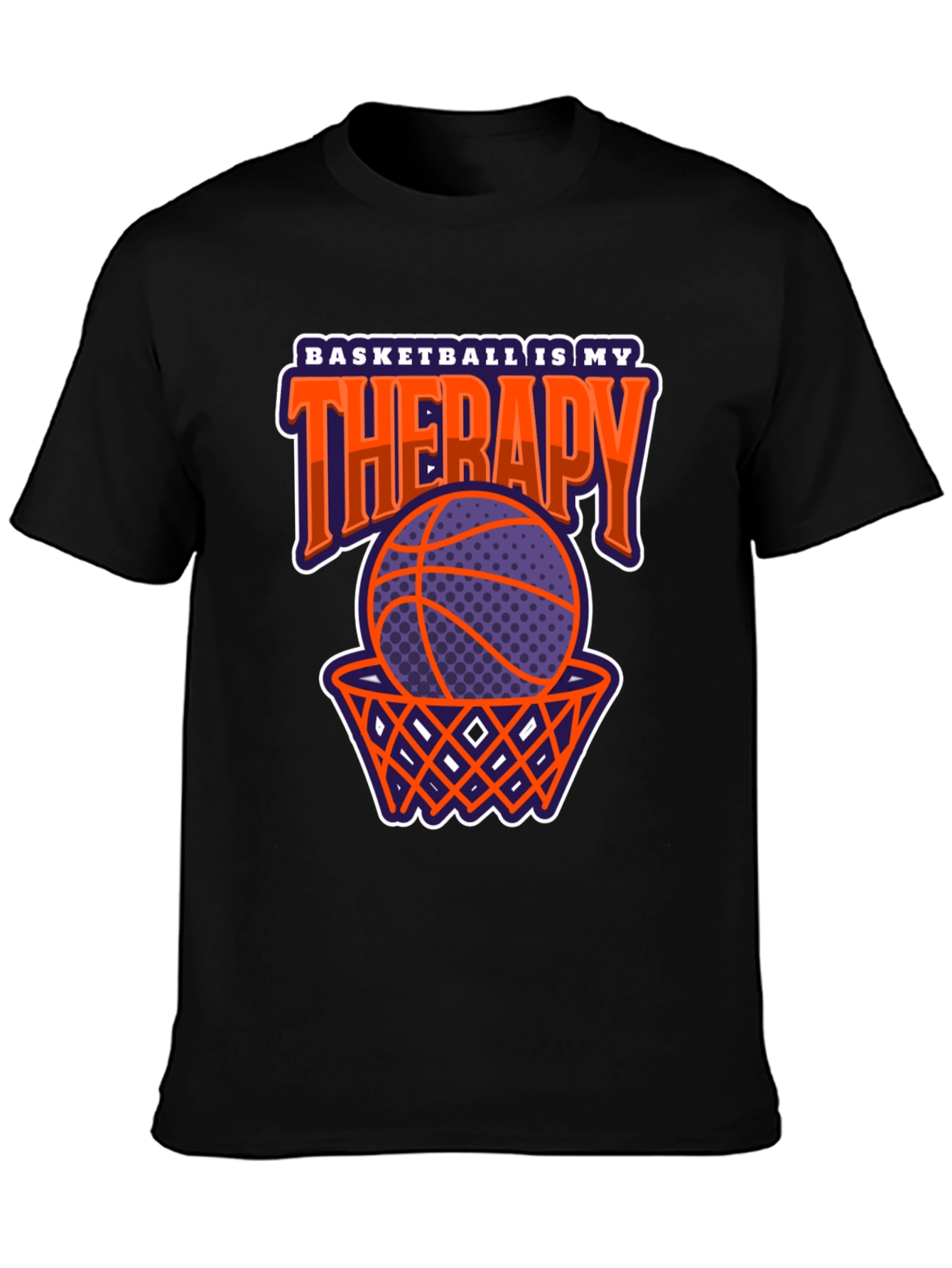 Basketball Therapy Graphic Tee - Sports Lover Apparel