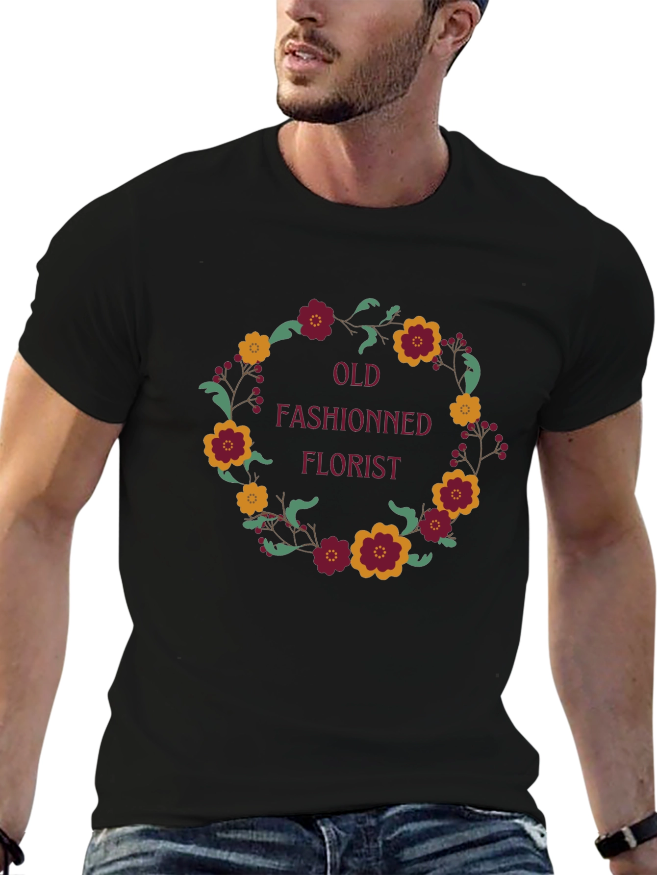 Old Fashioned Florist Graphic Tee