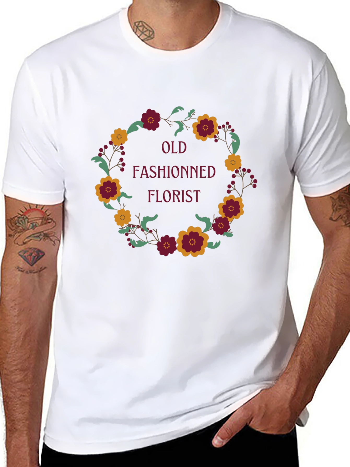 Old Fashioned Florist Graphic Tee