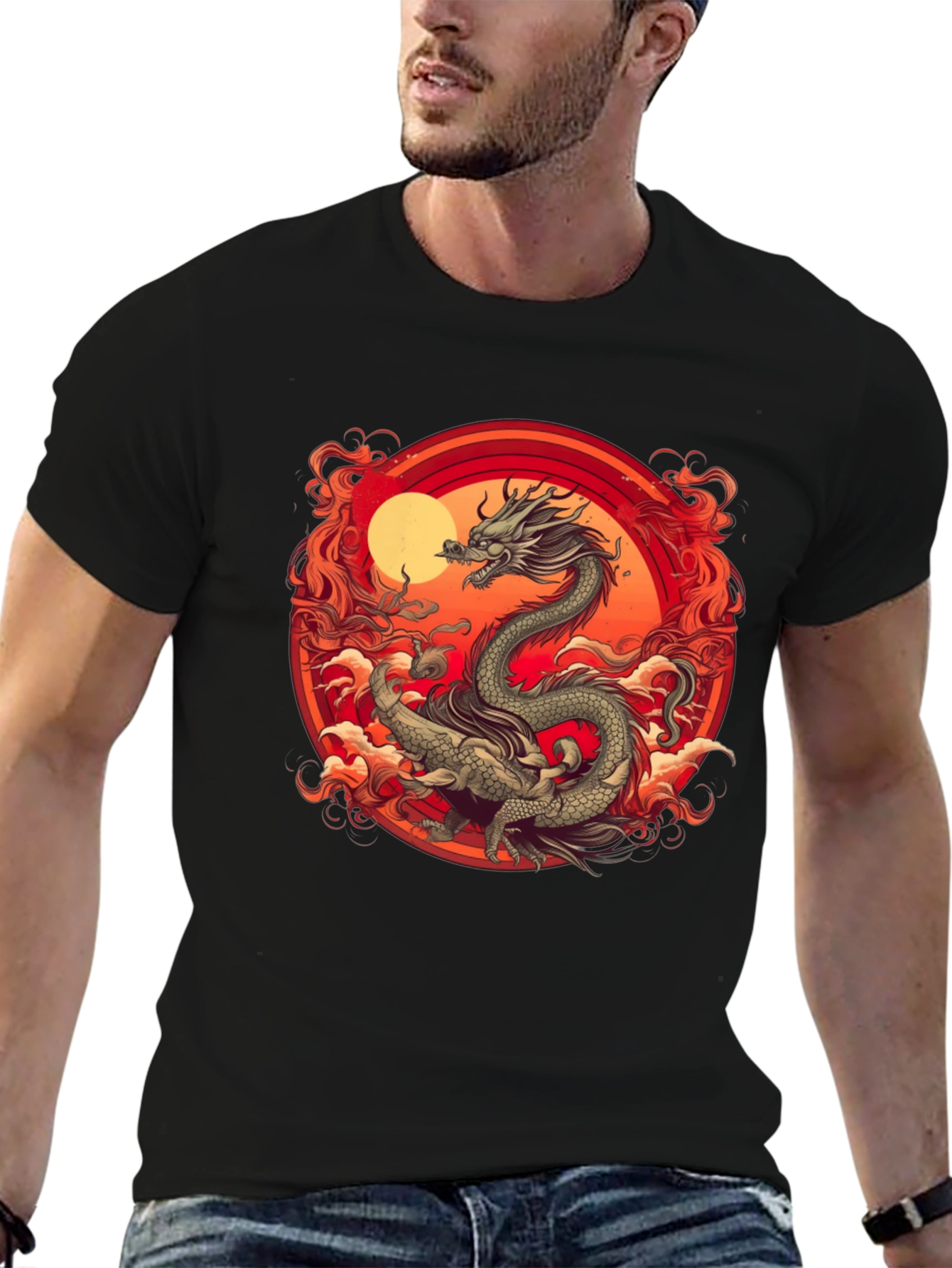 Dragon Graphic Tee - Black T-Shirt
