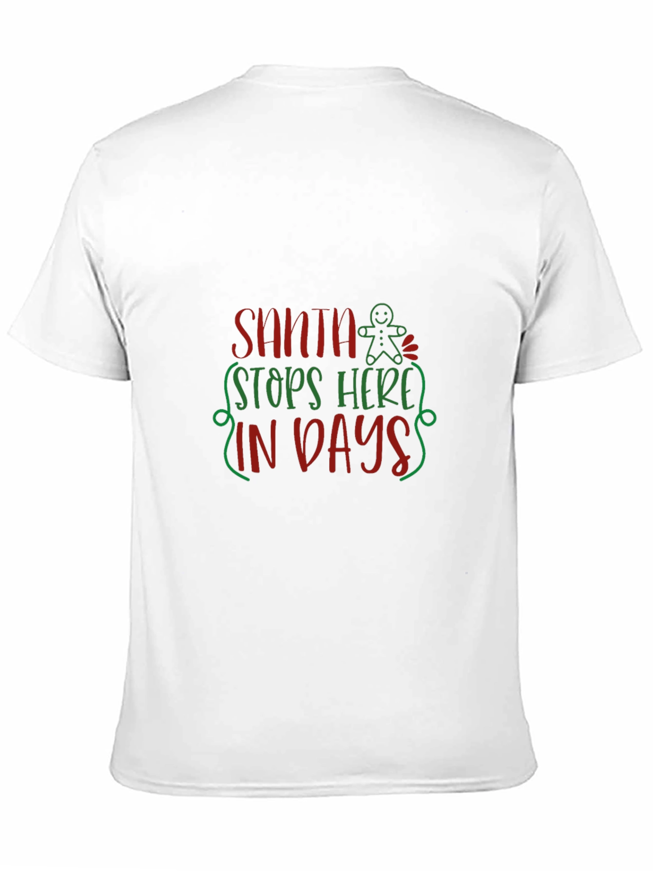 Festive Santa Stops Here T-Shirt