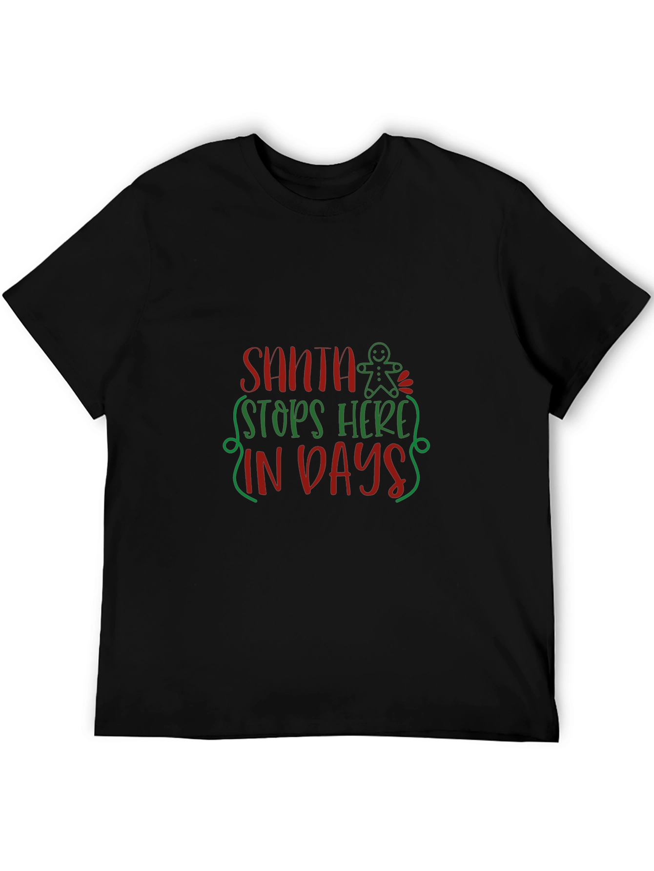 Festive Santa Stops Here T-Shirt