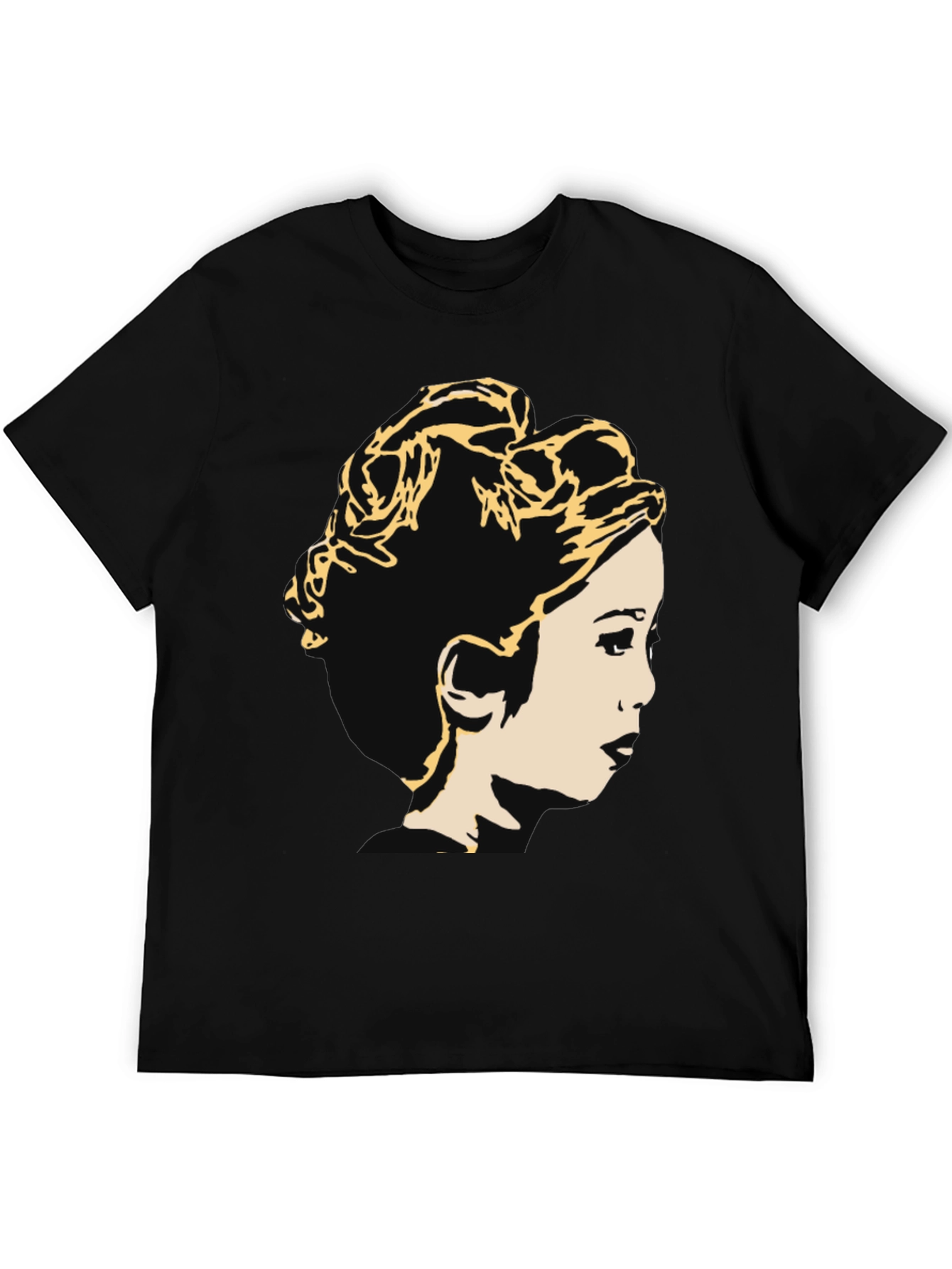 Princess Leia Graphic T-Shirt - Black