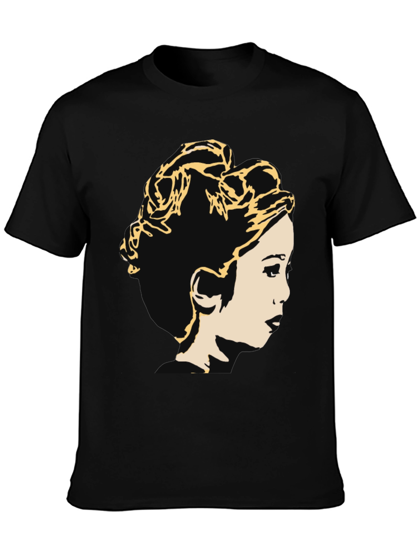 Princess Leia Graphic T-Shirt - Black
