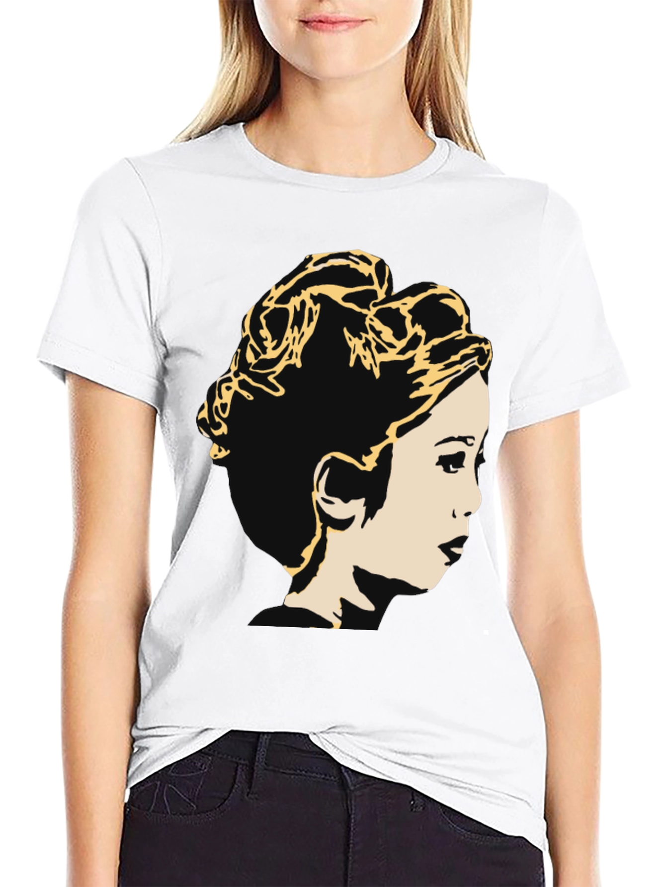 Princess Leia Graphic T-Shirt - Black