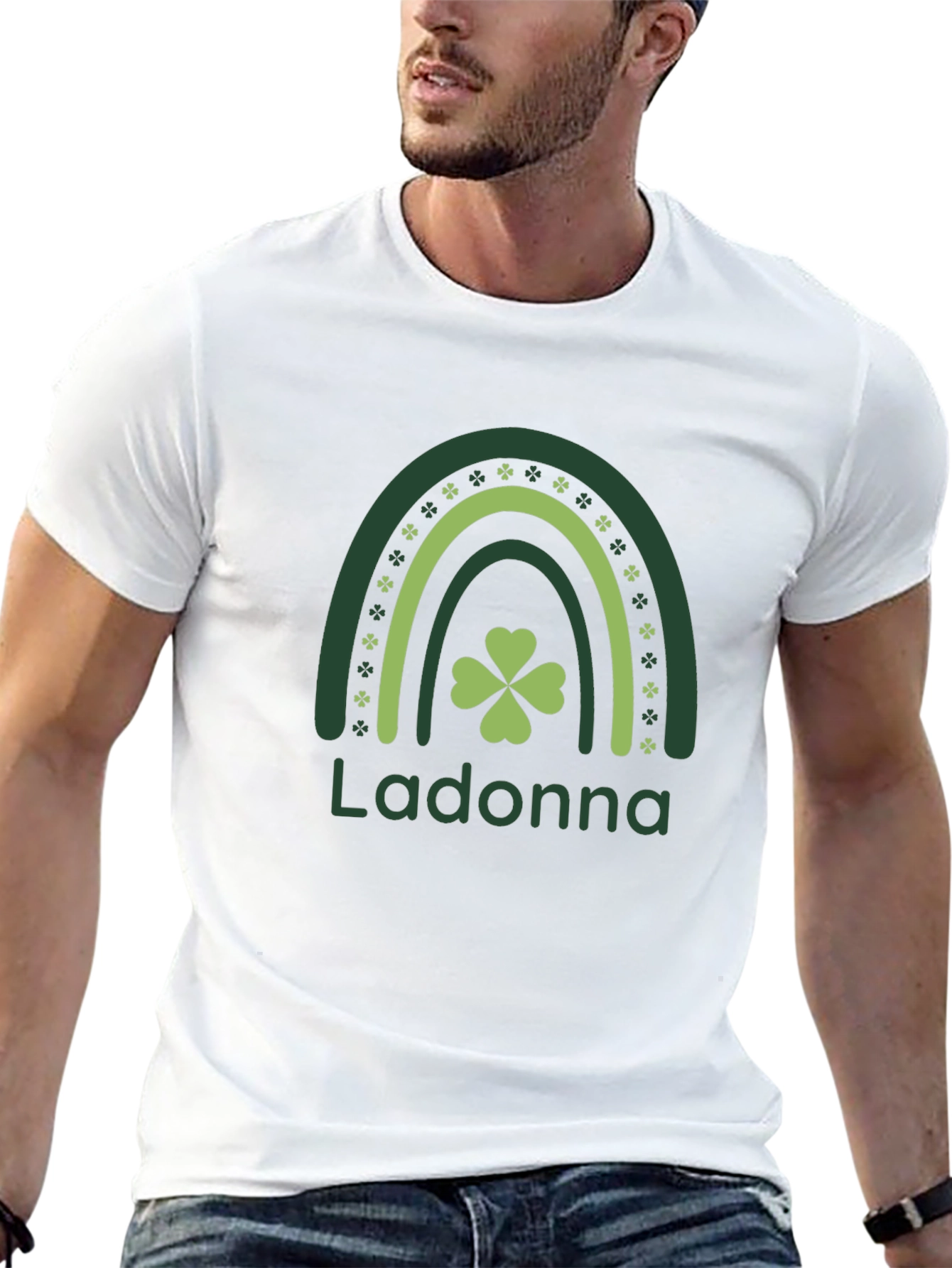 Ladonna St. Patricks Day Rainbow Shamrock T-Shirt
