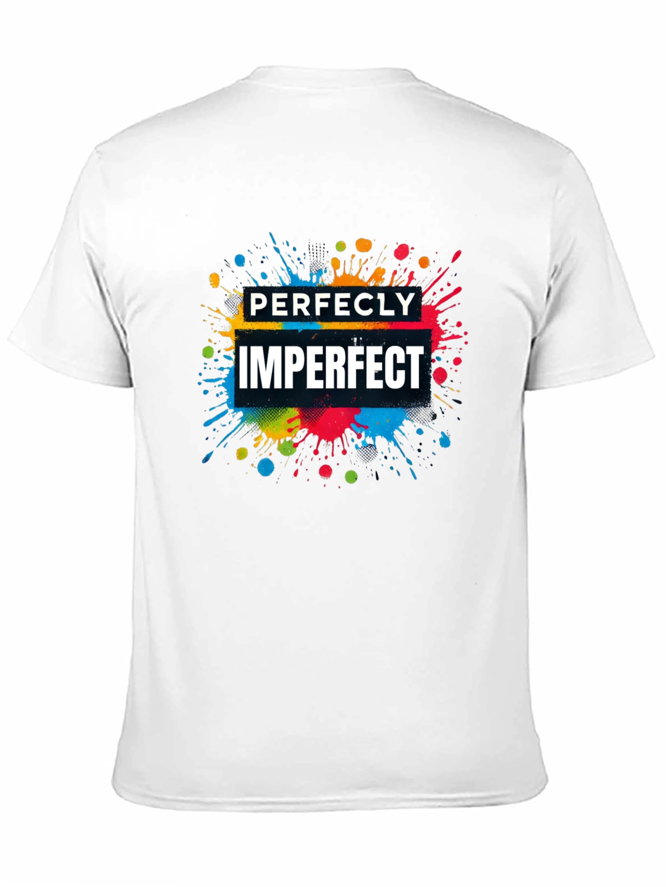 Perfectly Imperfect Graphic T-Shirt - Stylish Black Tee