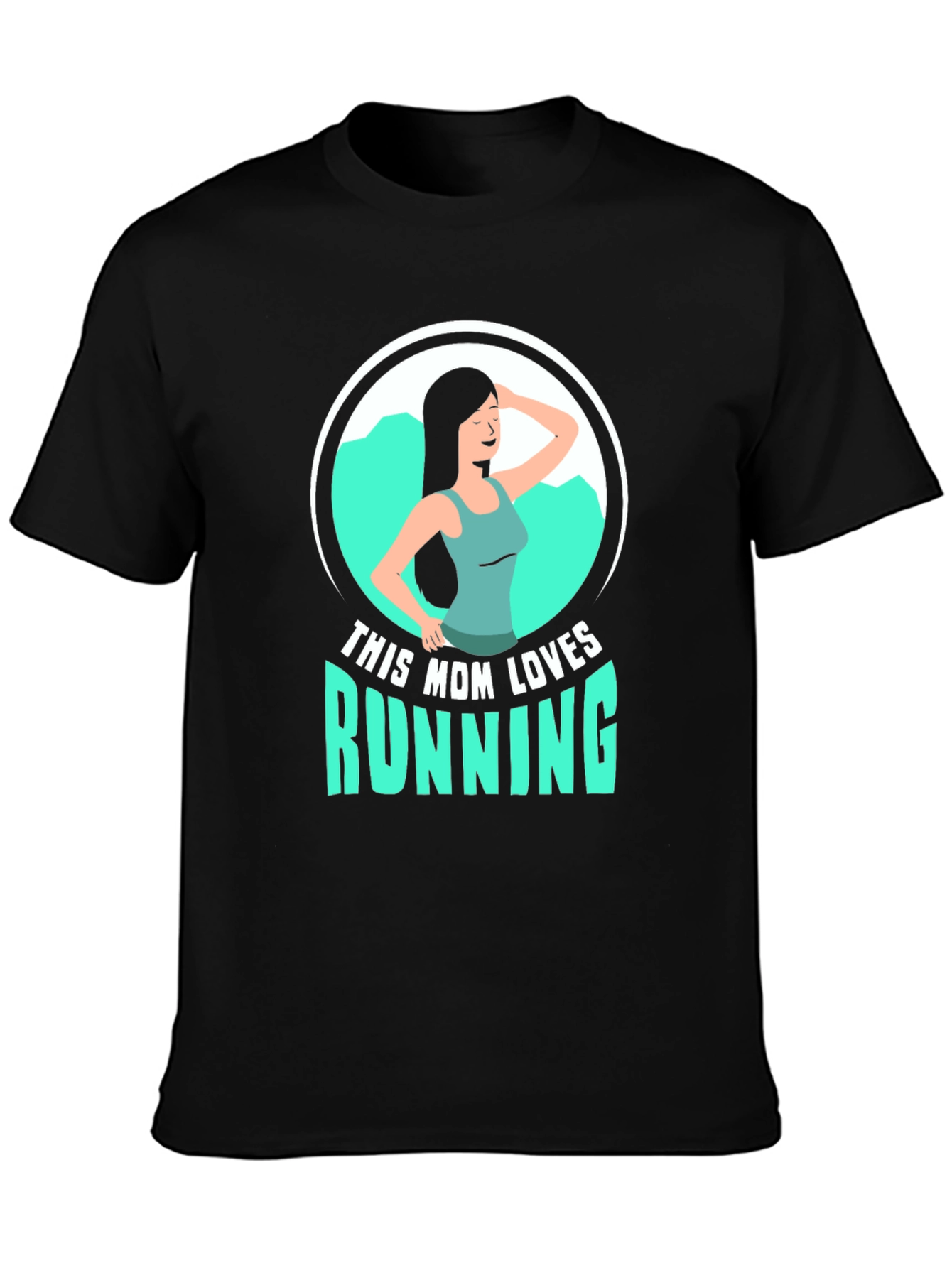 This Mom Loves Running Graphic T-Shirt