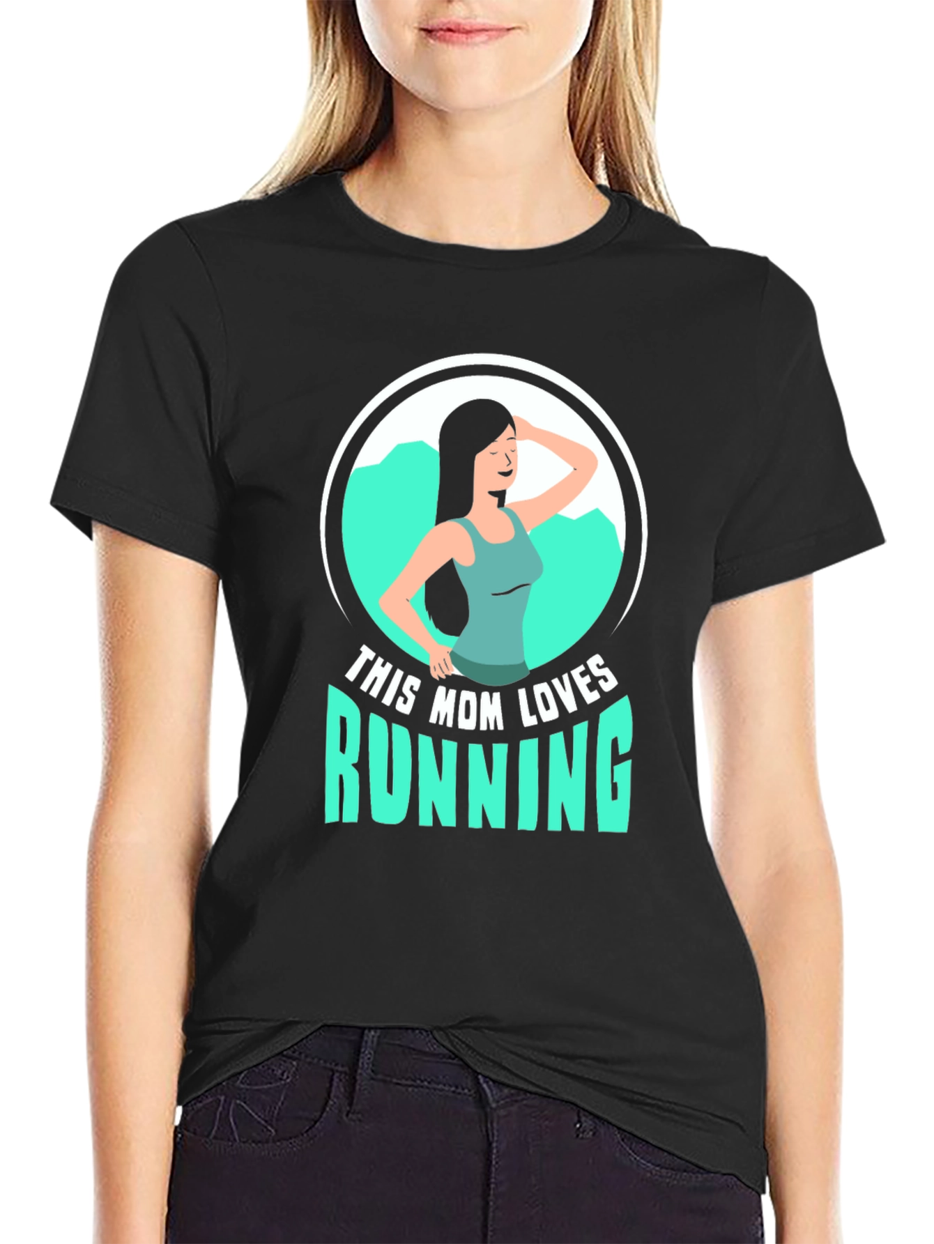 This Mom Loves Running Graphic T-Shirt