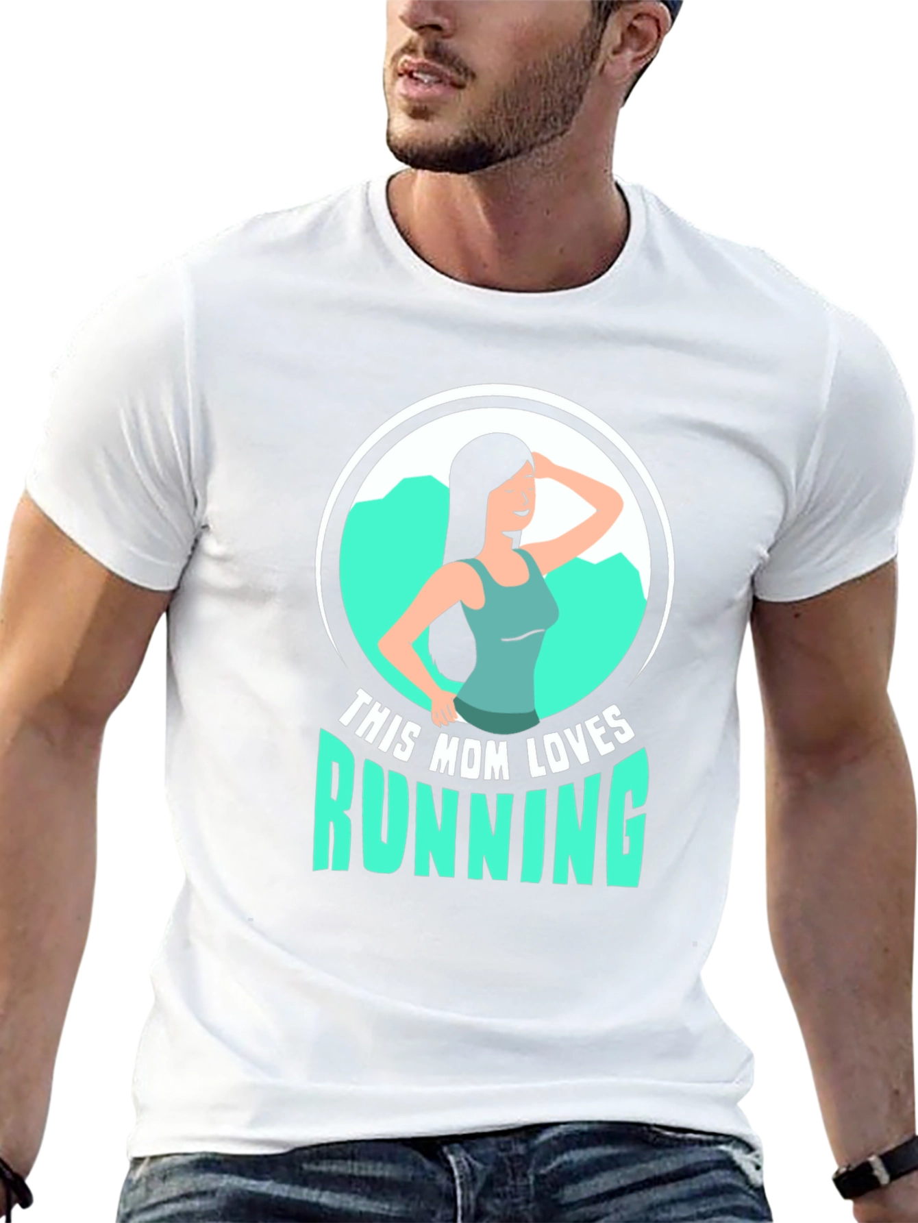 This Mom Loves Running Graphic T-Shirt
