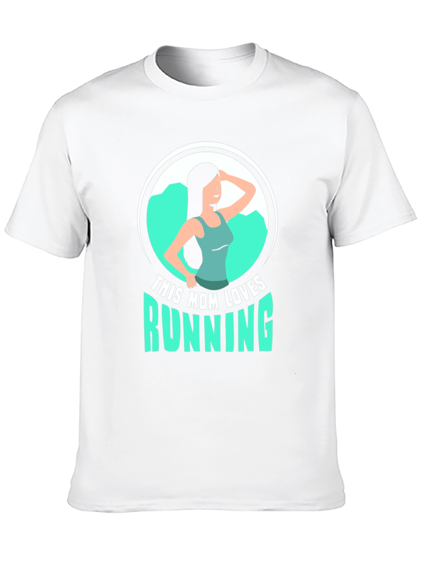 This Mom Loves Running Graphic T-Shirt