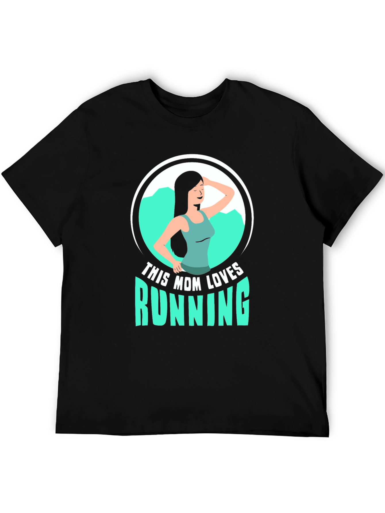 This Mom Loves Running Graphic T-Shirt
