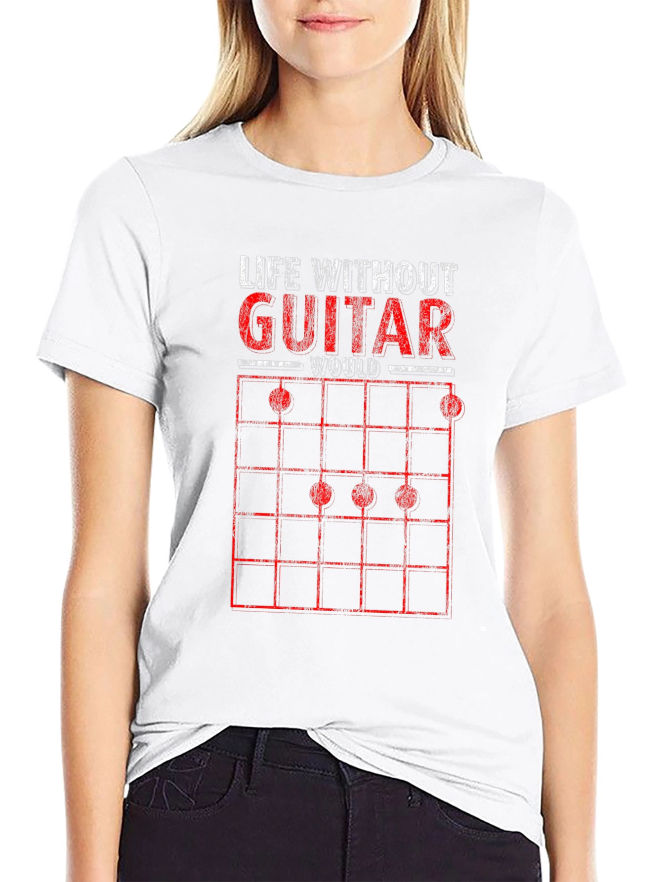 Life Without Guitar Graphic Tee - Music Lover Gift