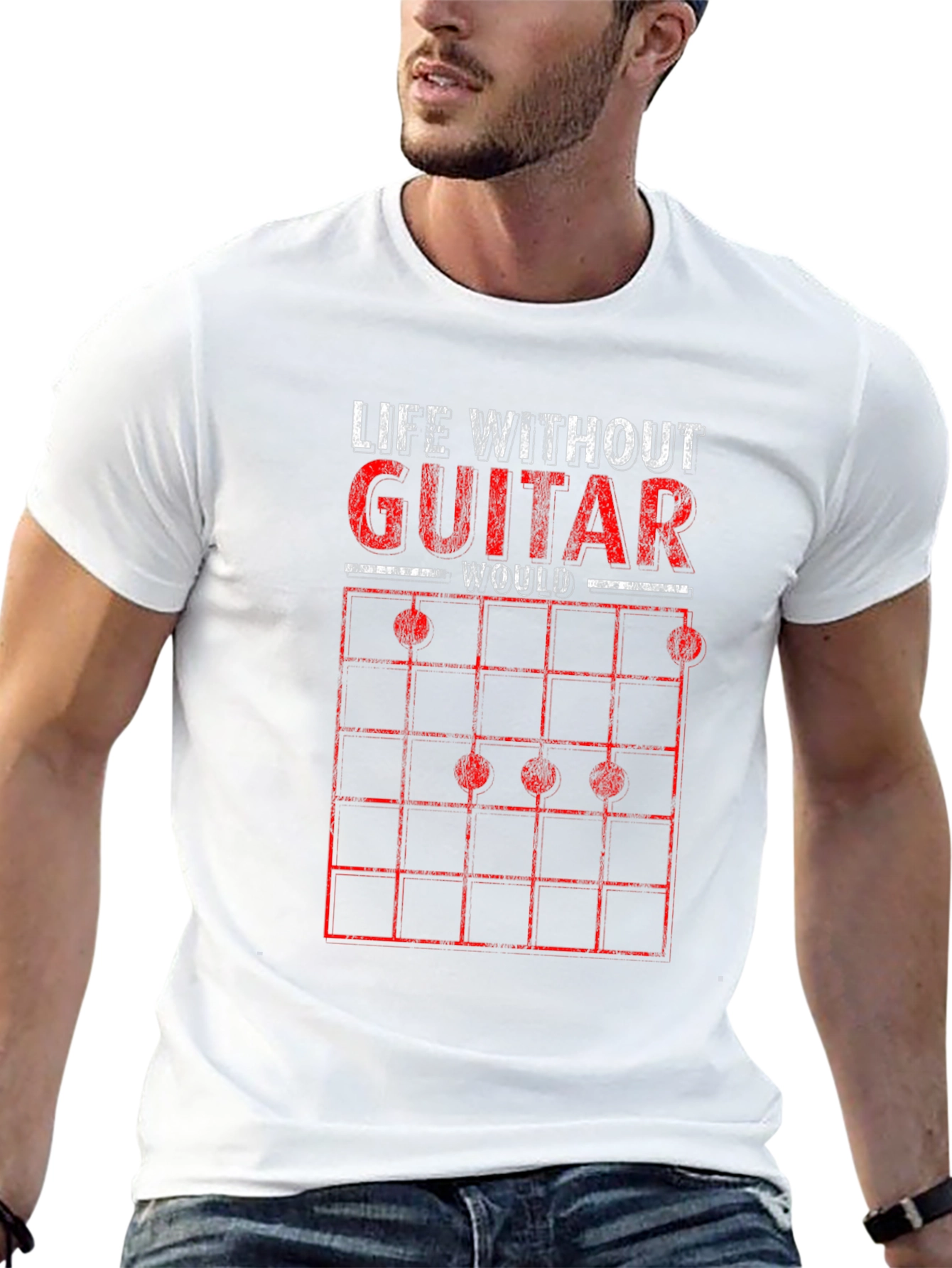 Life Without Guitar Graphic Tee - Music Lover Gift