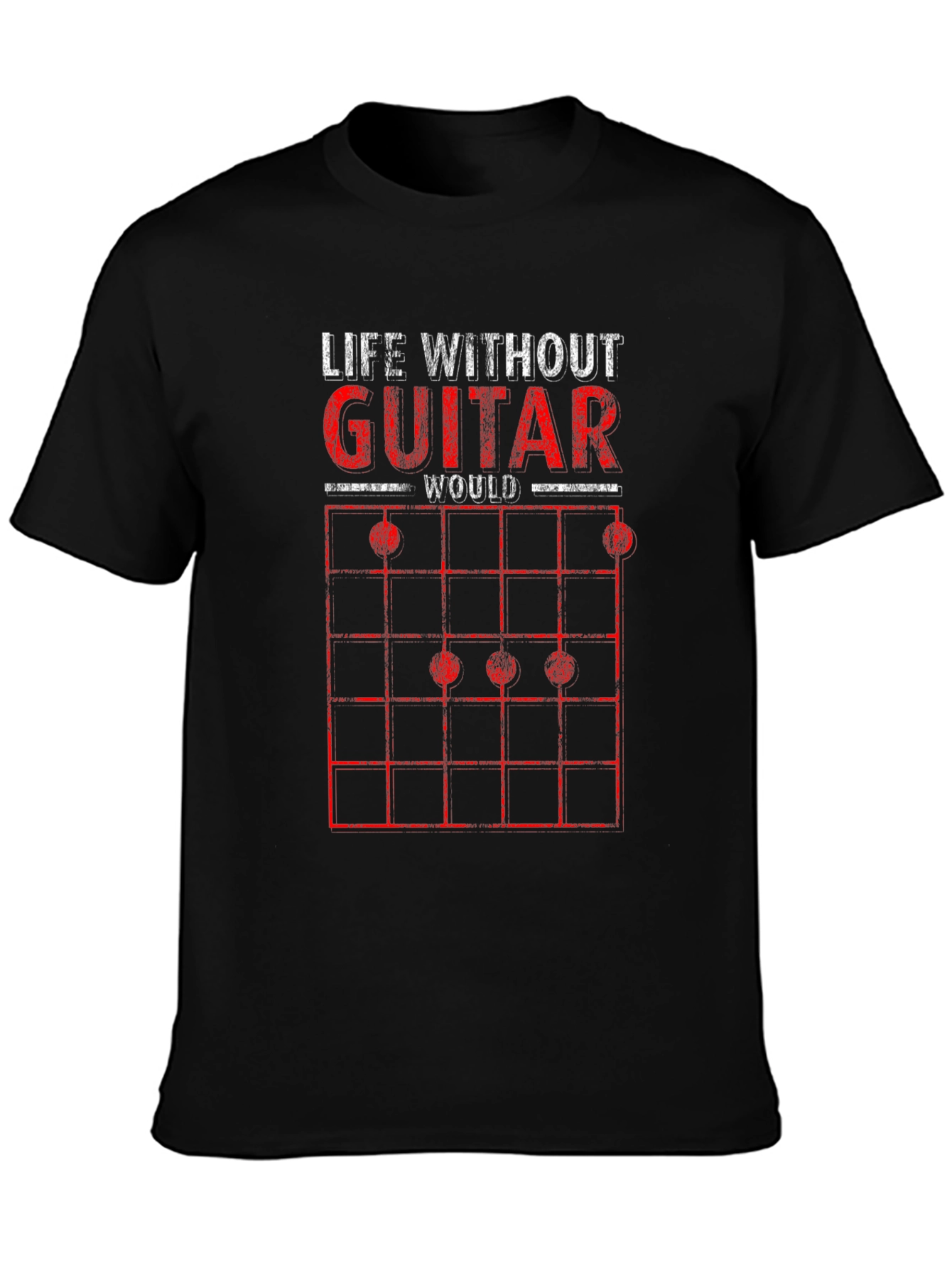 Life Without Guitar Graphic Tee - Music Lover Gift