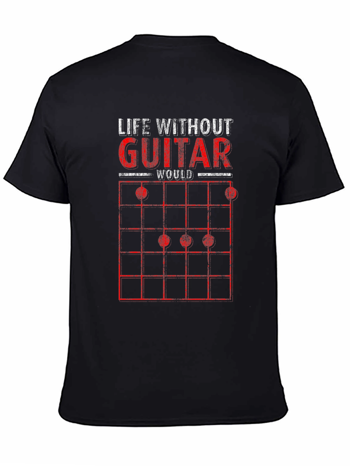 Life Without Guitar Graphic Tee - Music Lover Gift