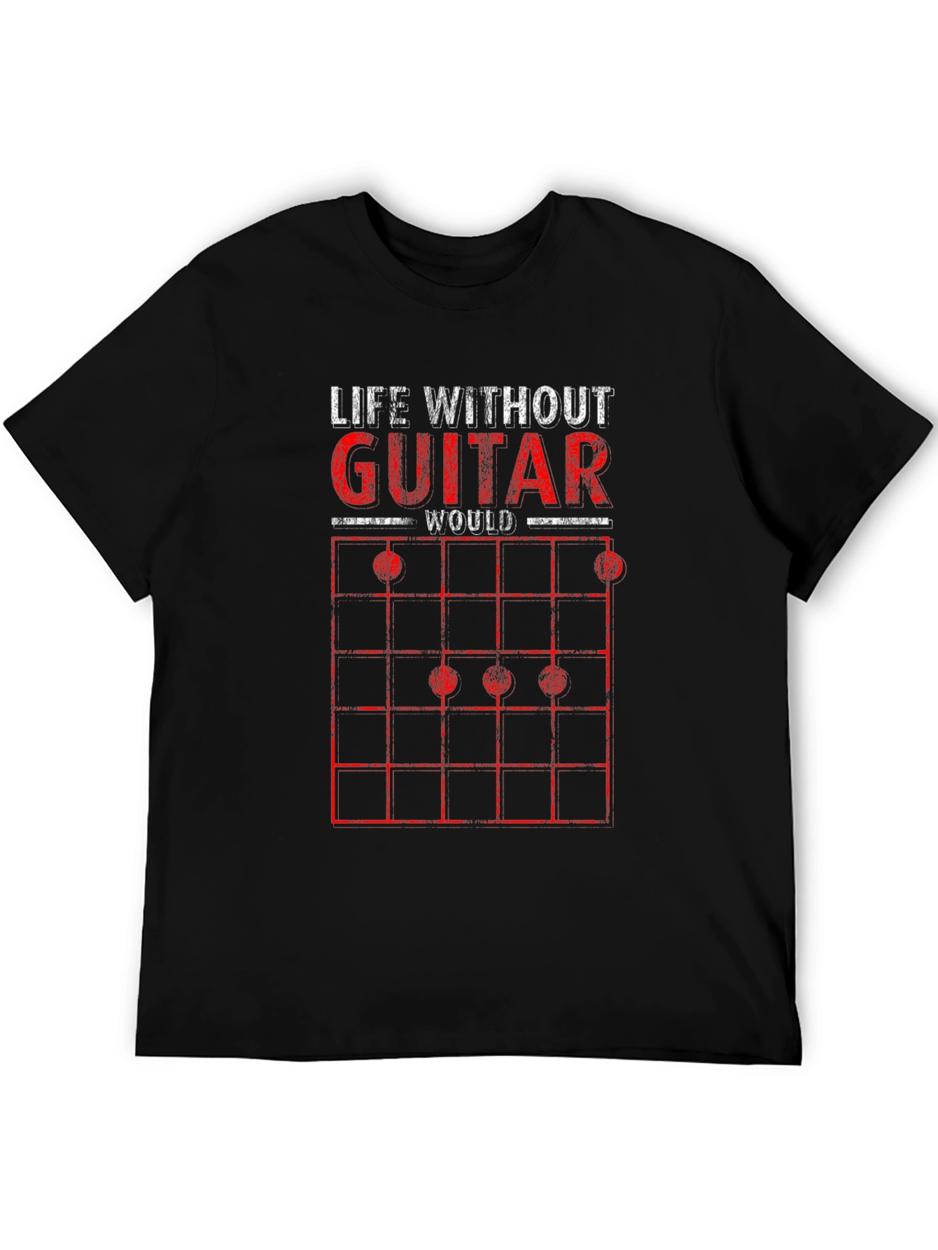 Life Without Guitar Graphic Tee - Music Lover Gift